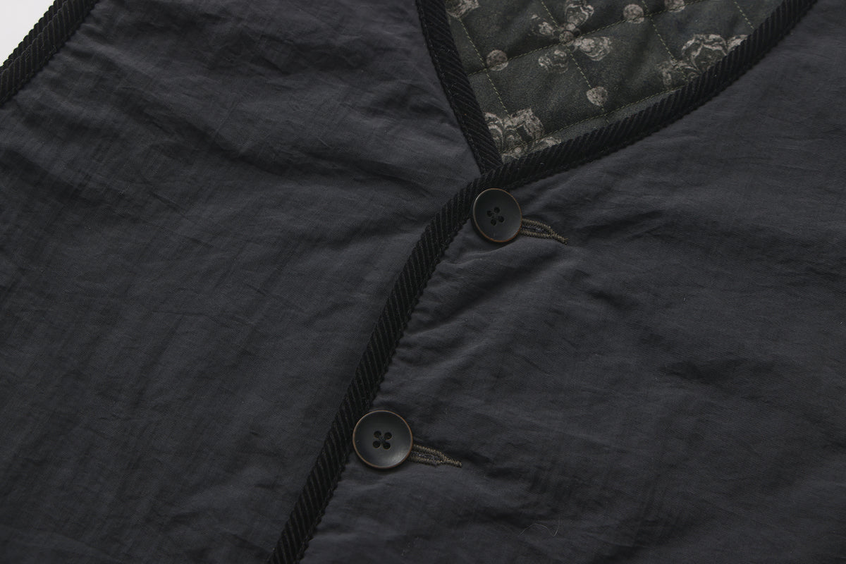 Reversible Printed Quilted Vest