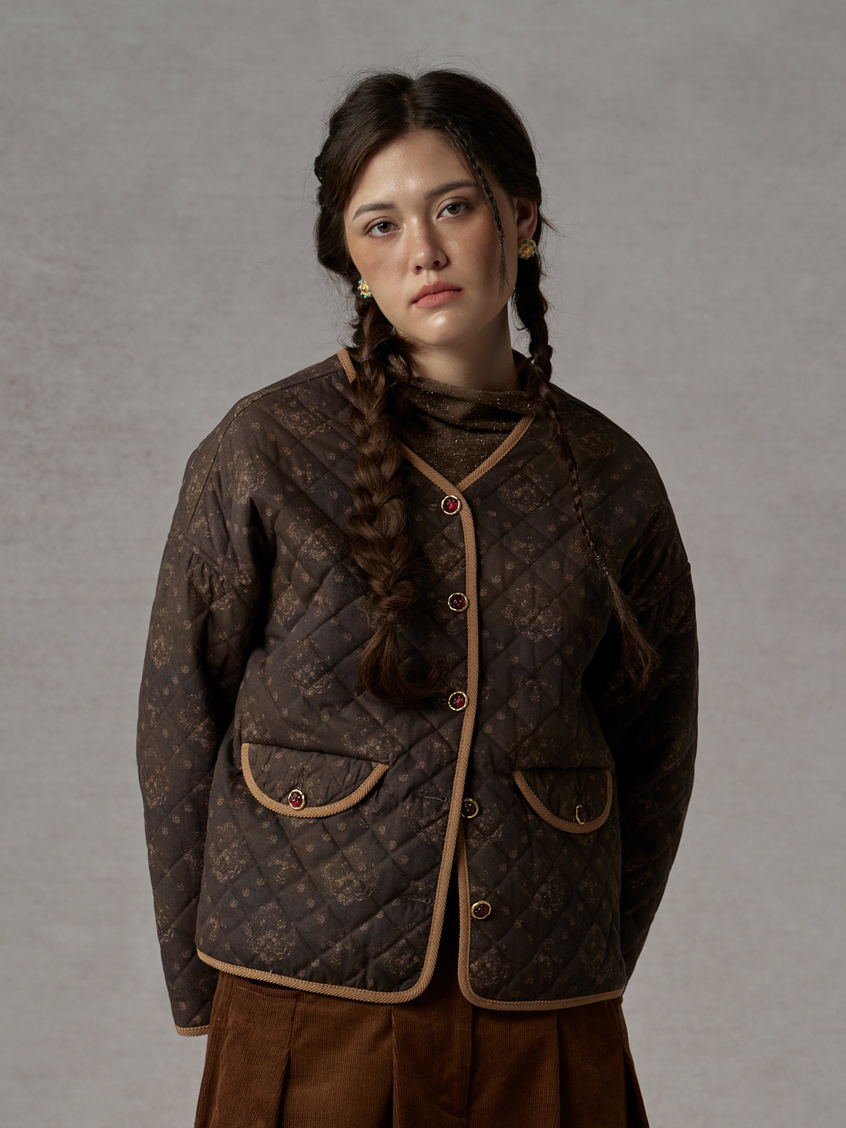 Reversible Printed Quilted Jacket 