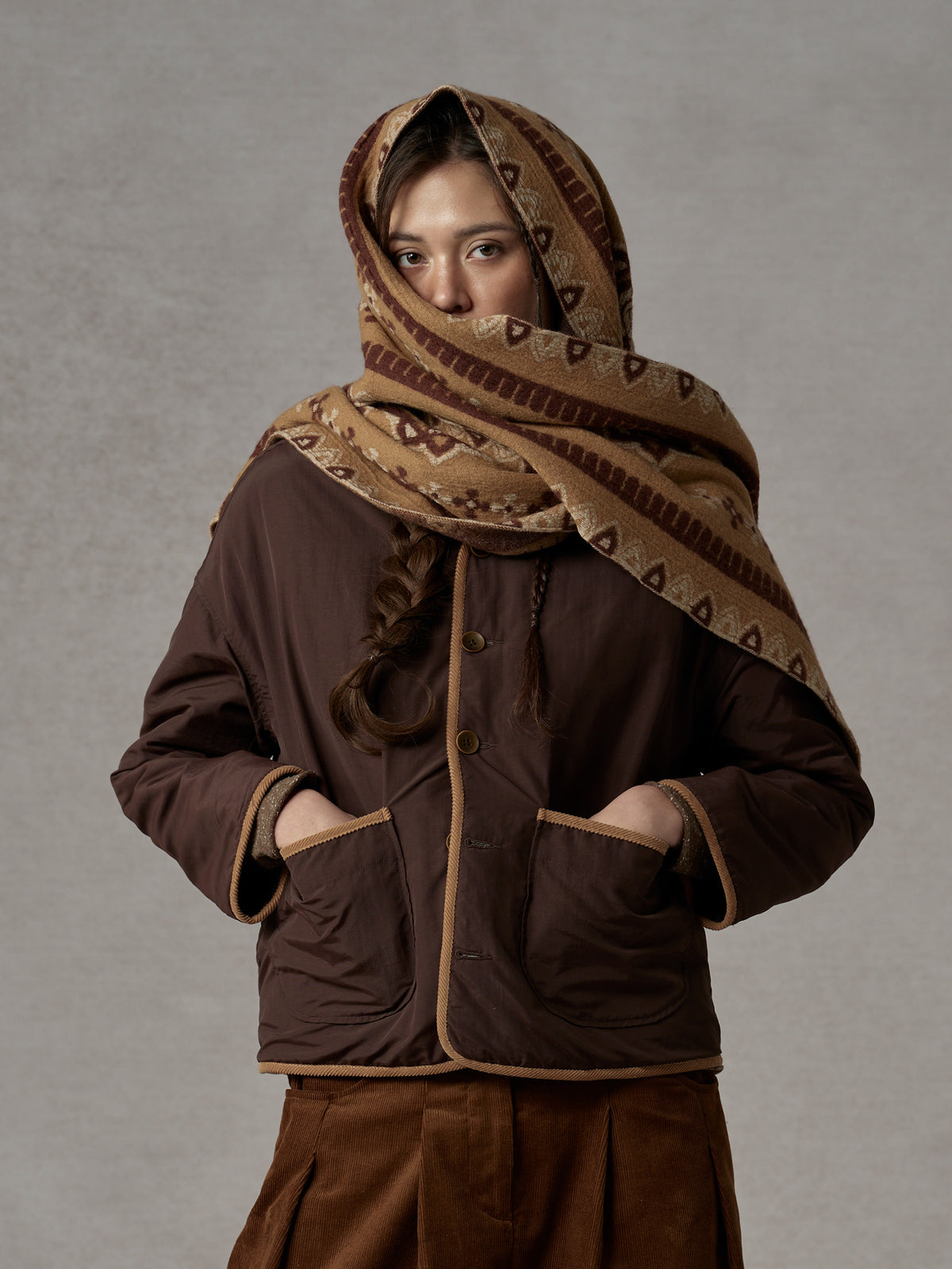Reversible Printed Quilted Jacket 