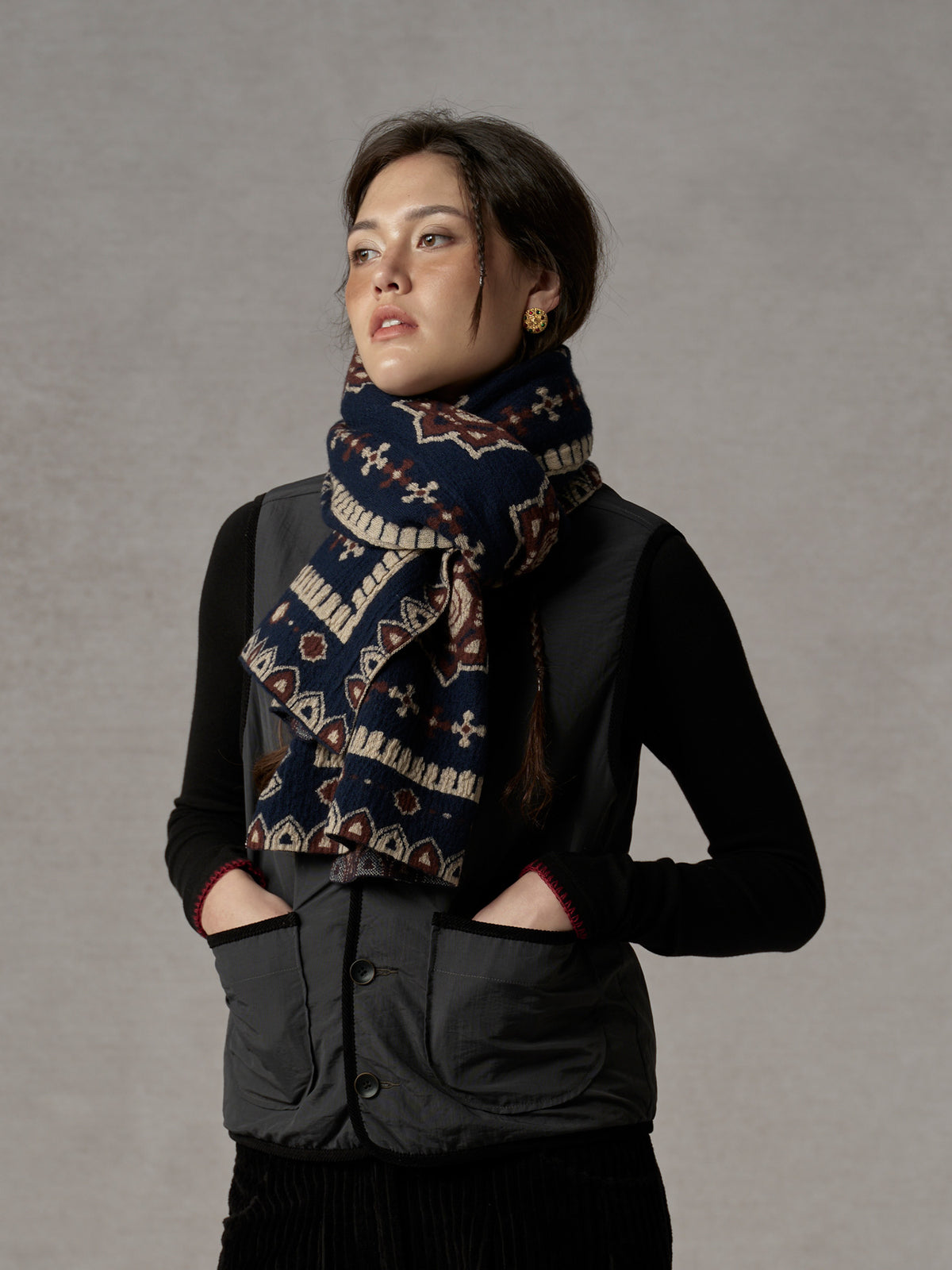 Reversible Printed Quilted Vest