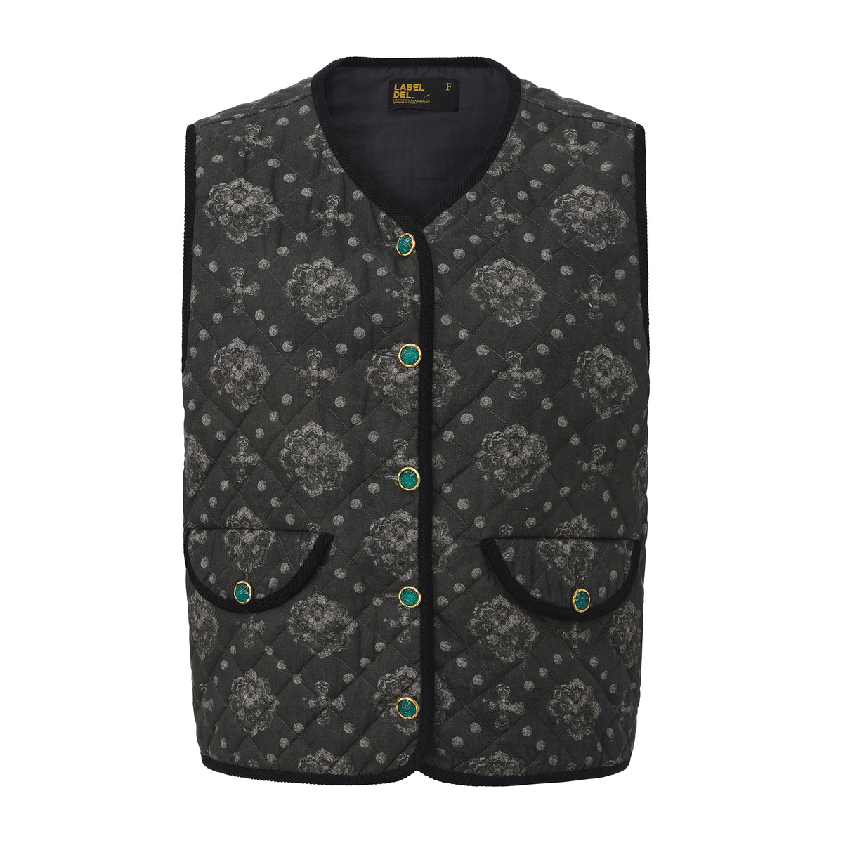Reversible Printed Quilted Vest