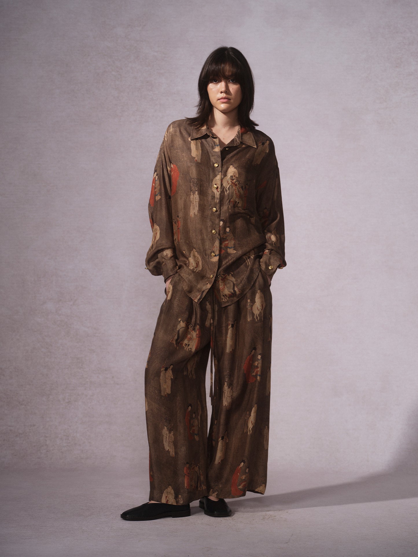 26SS 古铜人印花铜氨衬衫2