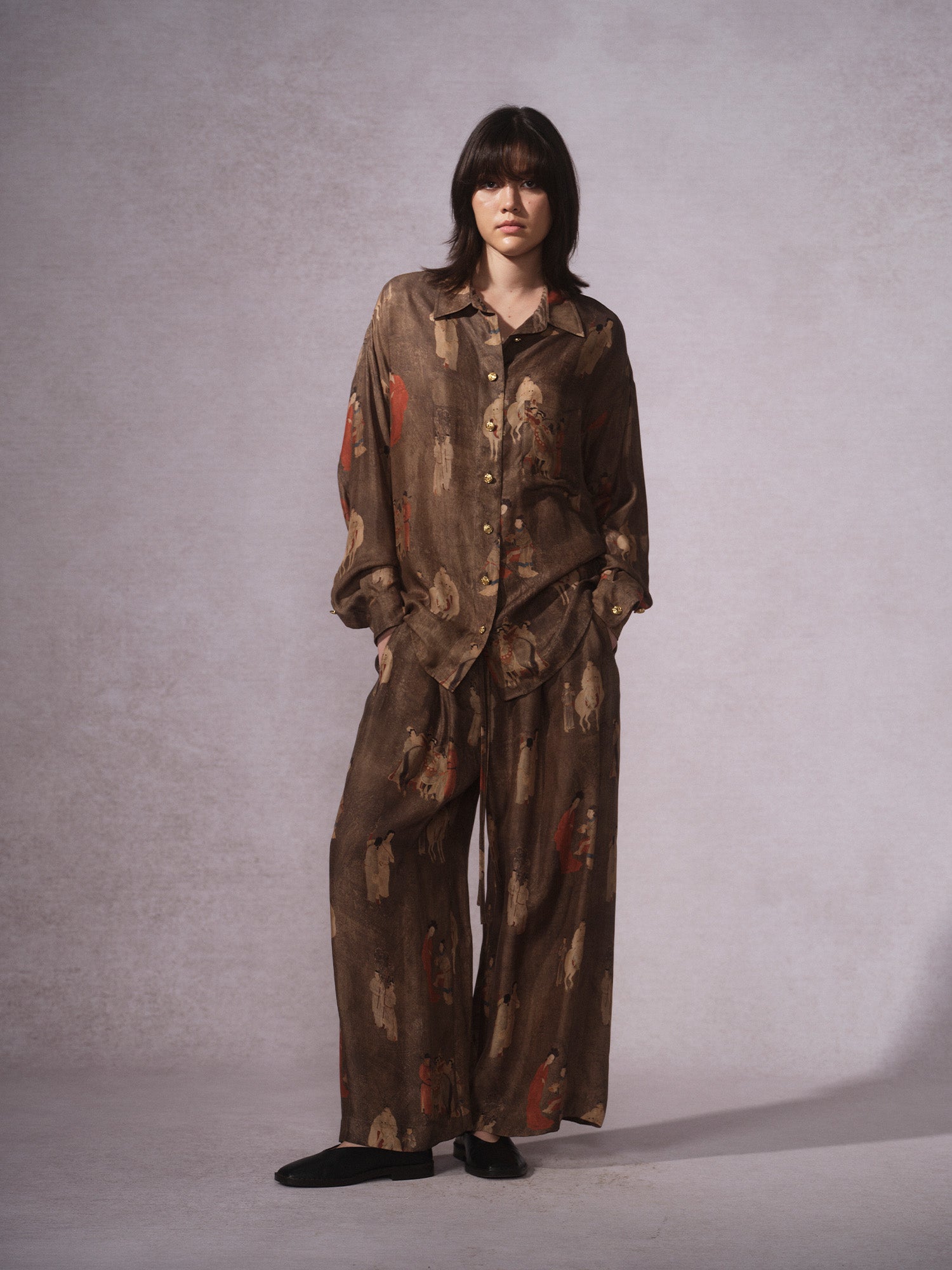 26SS 古铜人印花铜氨衬衫2