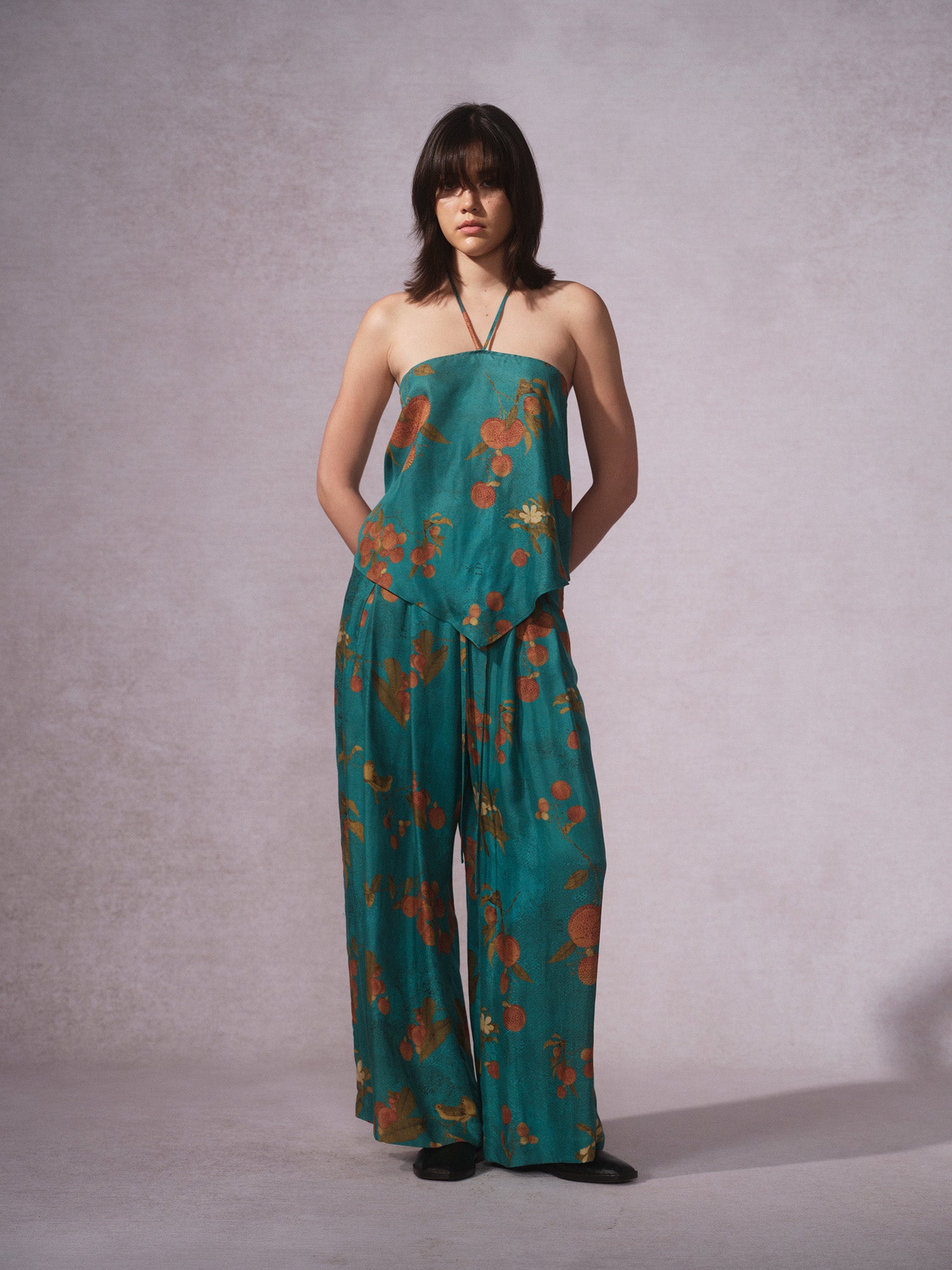 26SS 青荔枝印花铜氨挂脖抹胸1