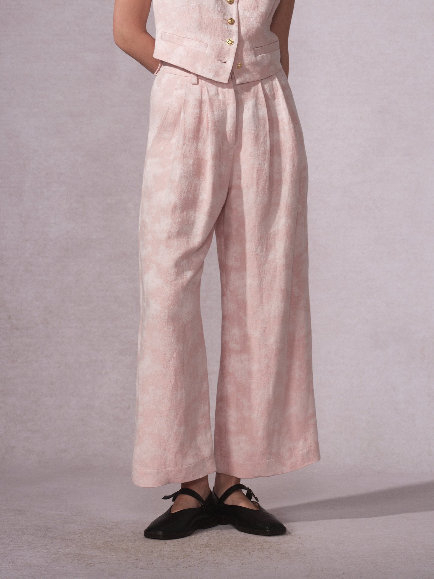 26SS 粉迷彩长裤0