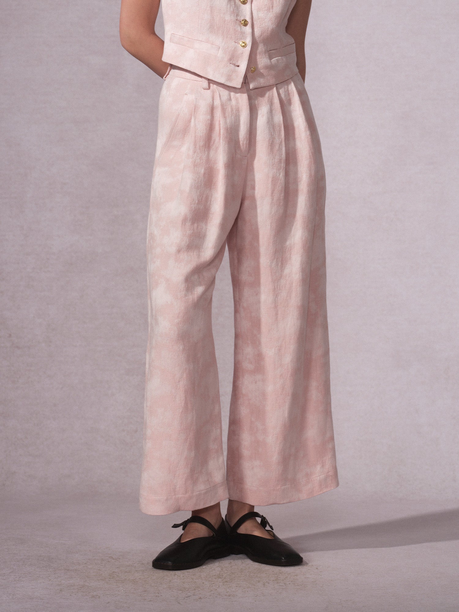 26SS 粉迷彩长裤0