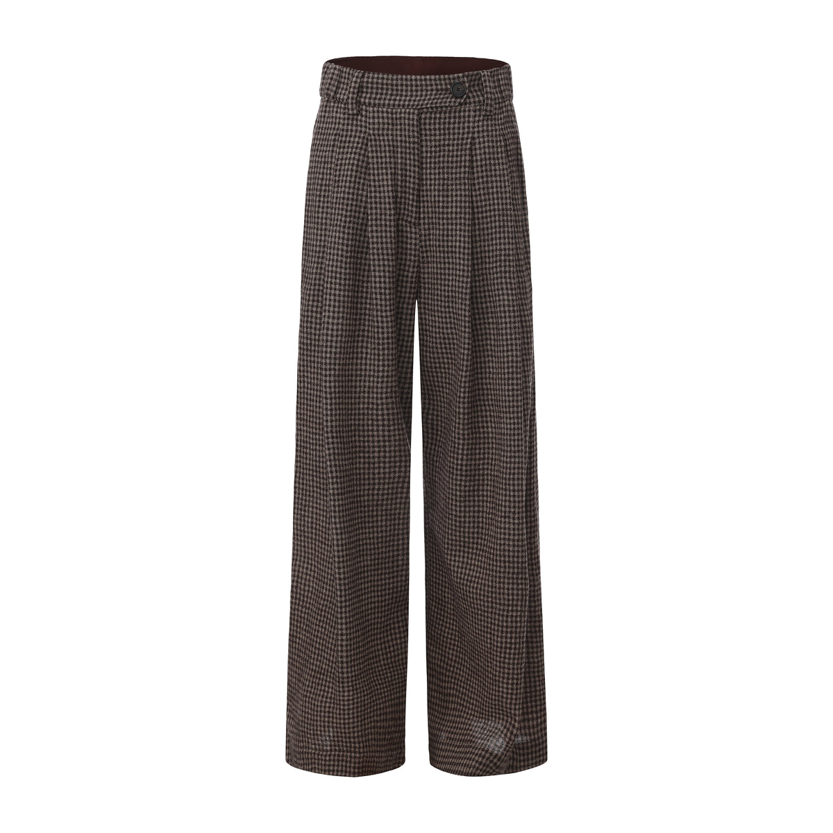 Plaid Wool Trousers