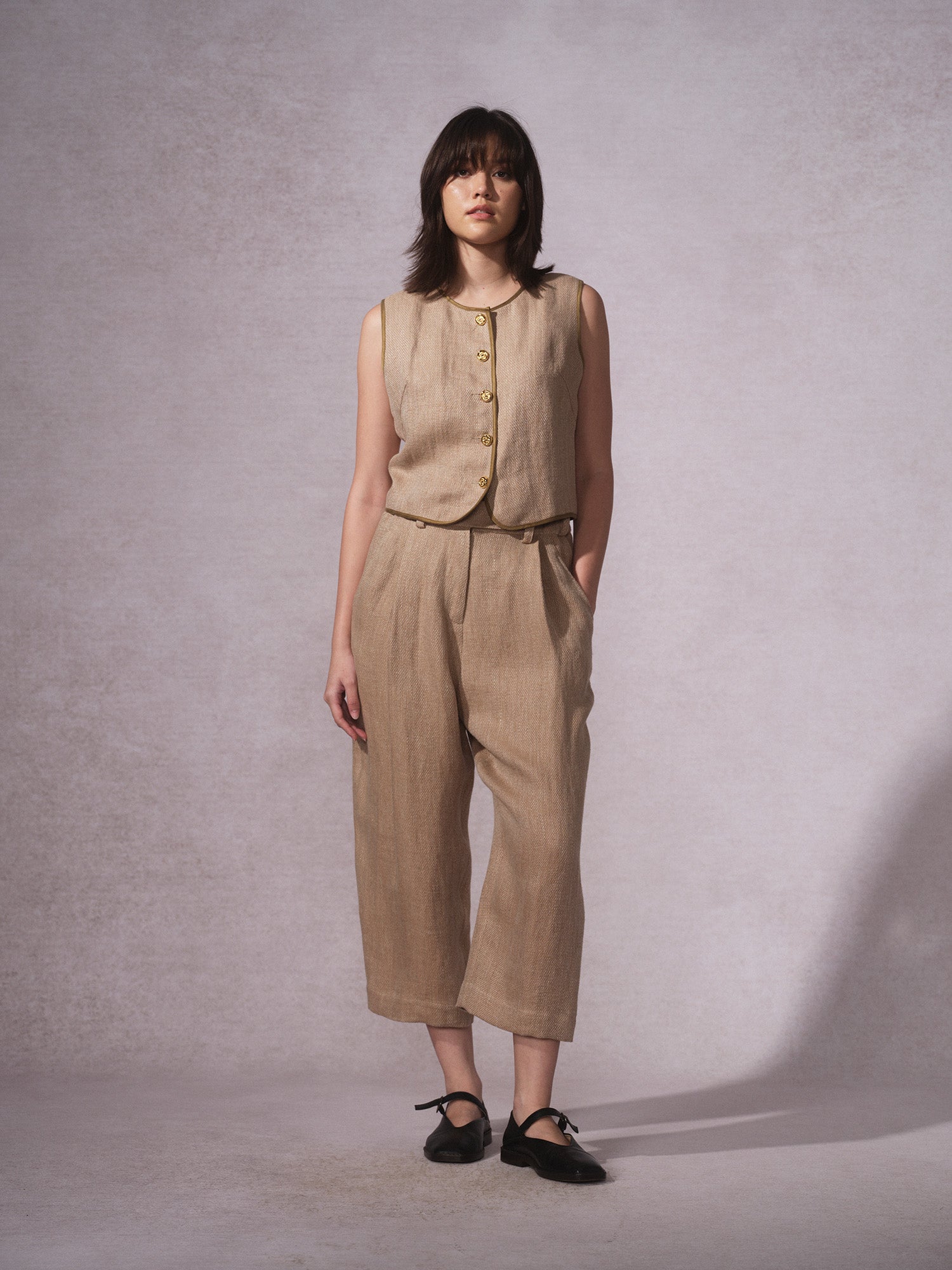 26SS 沉香黄麻马甲2