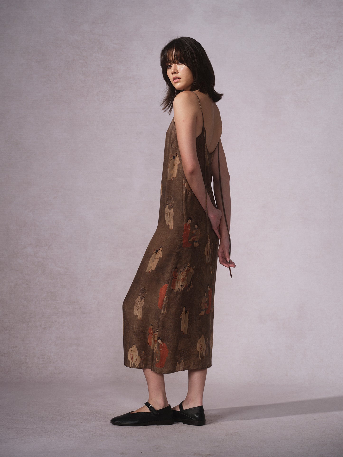 26SS 古铜人印花铜氨连衣裙3