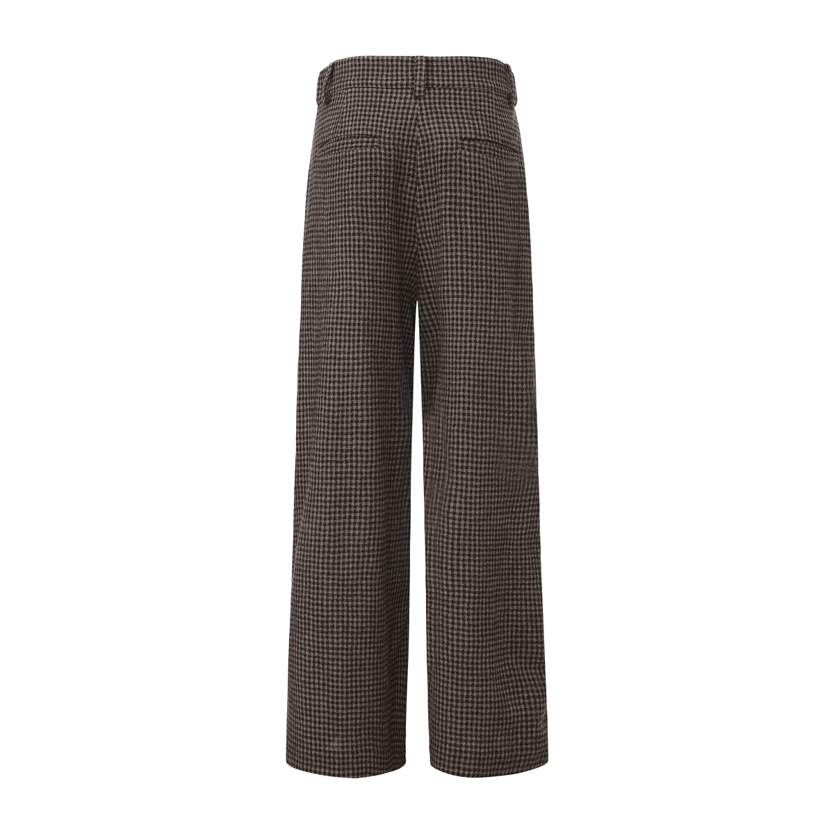 Plaid Wool Trousers