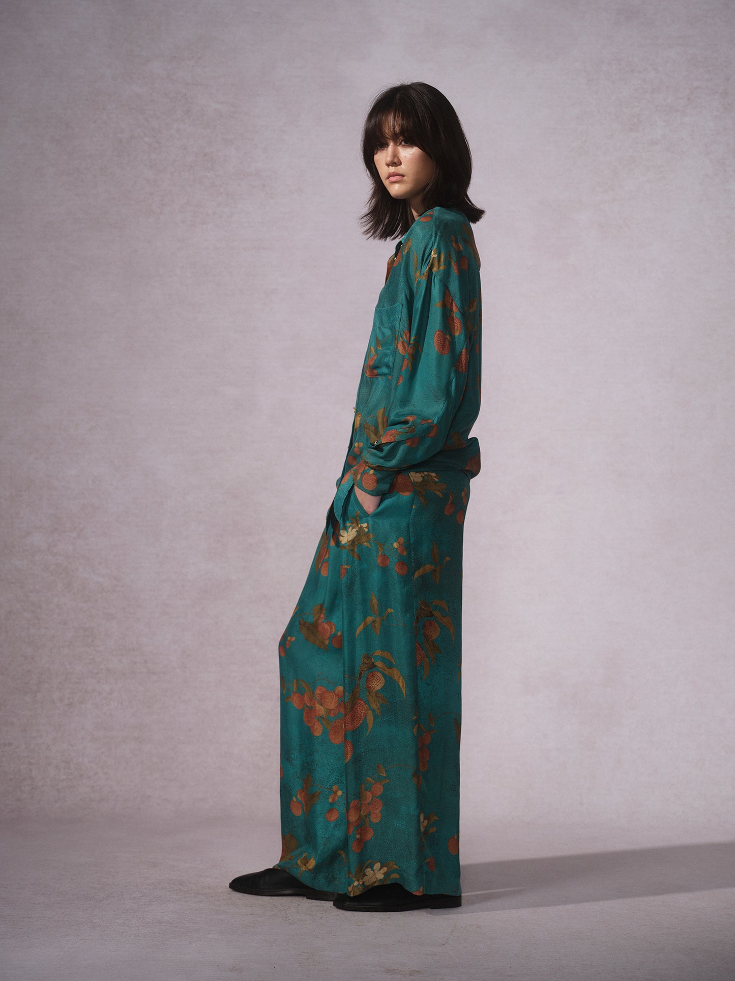 26SS 青荔枝印花铜氨长袖衬衫2