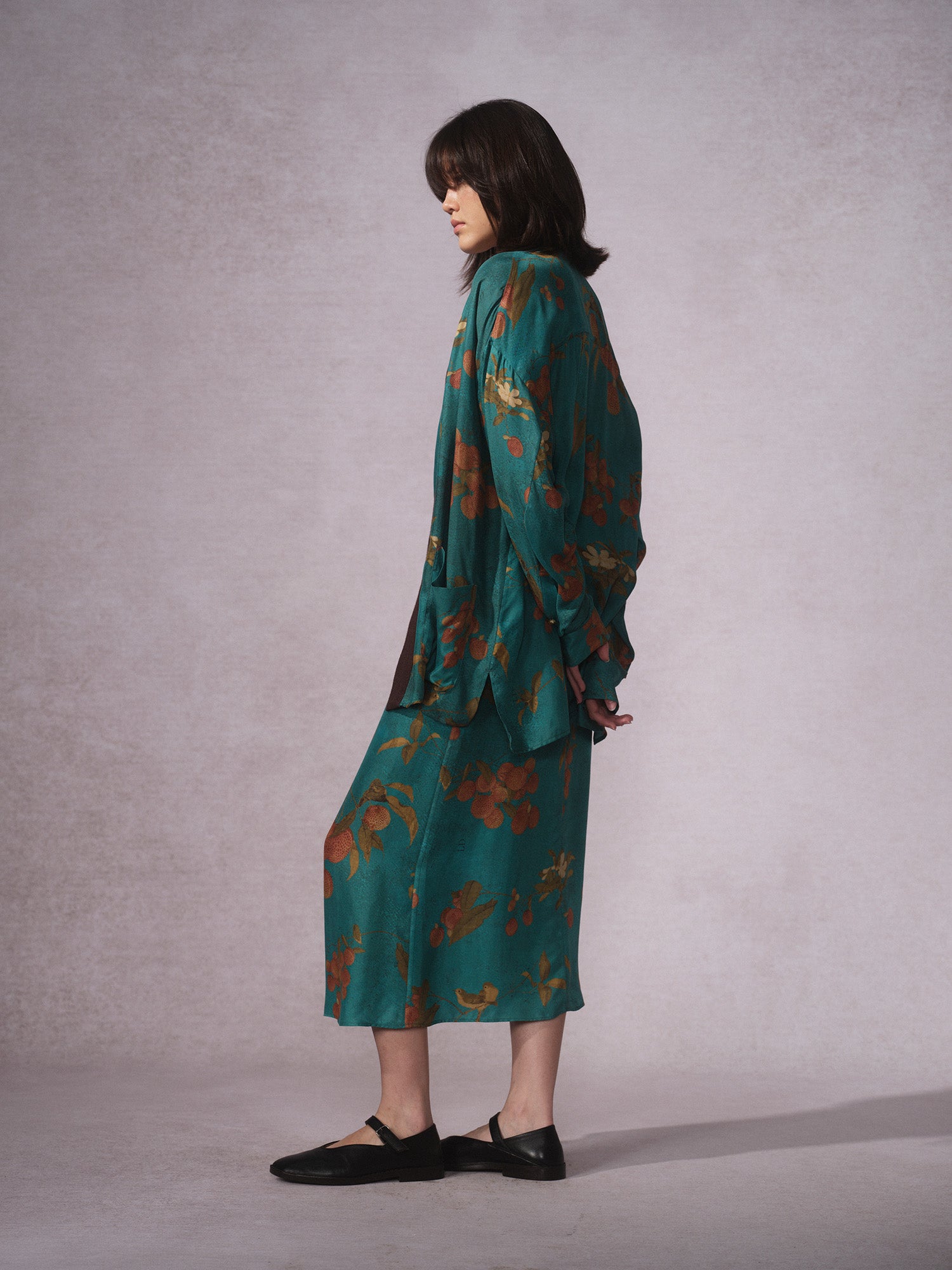 26SS 青荔枝印花铜氨道袍衬衫2