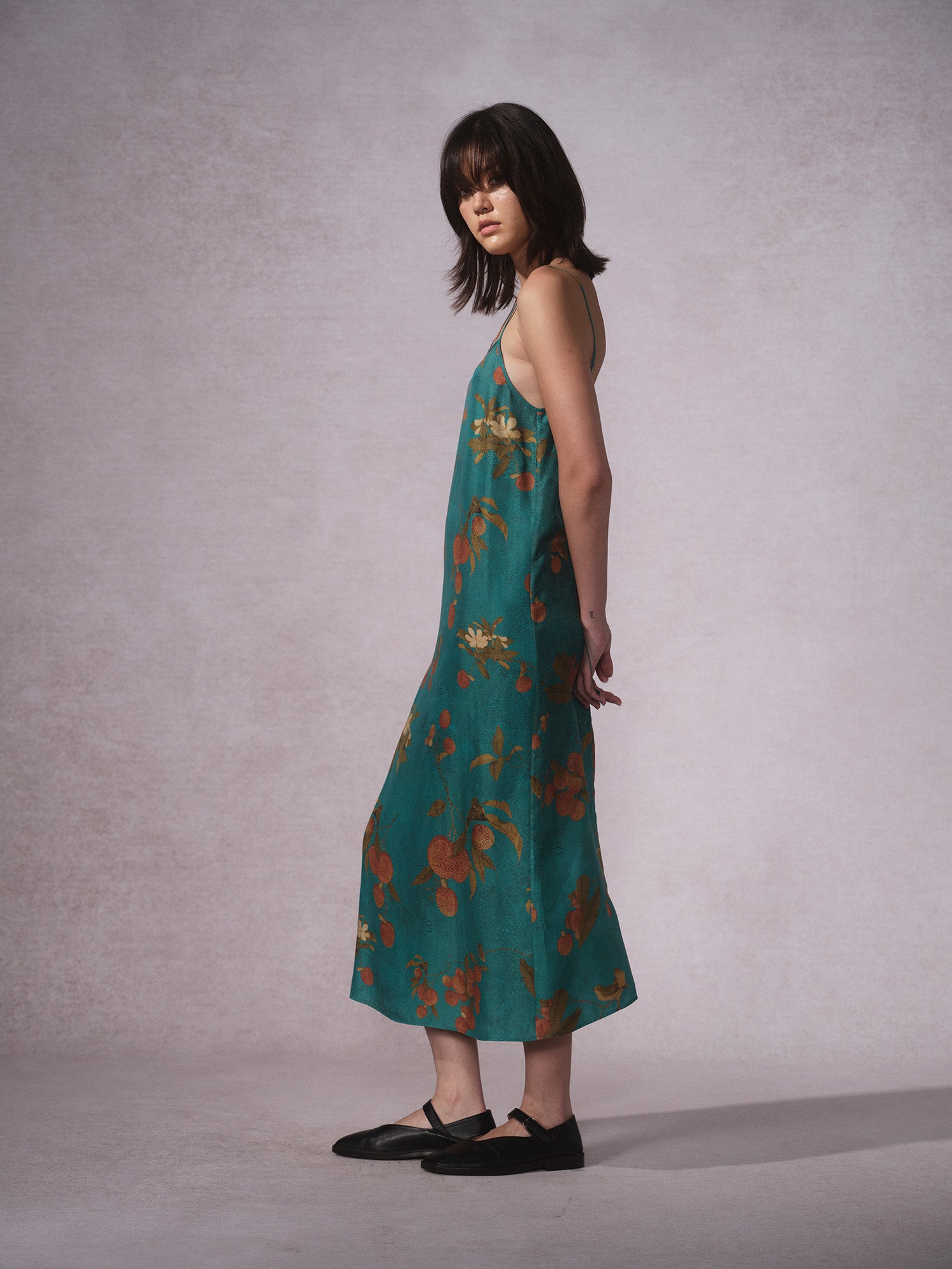 26SS 青荔枝印花铜氨连衣裙2