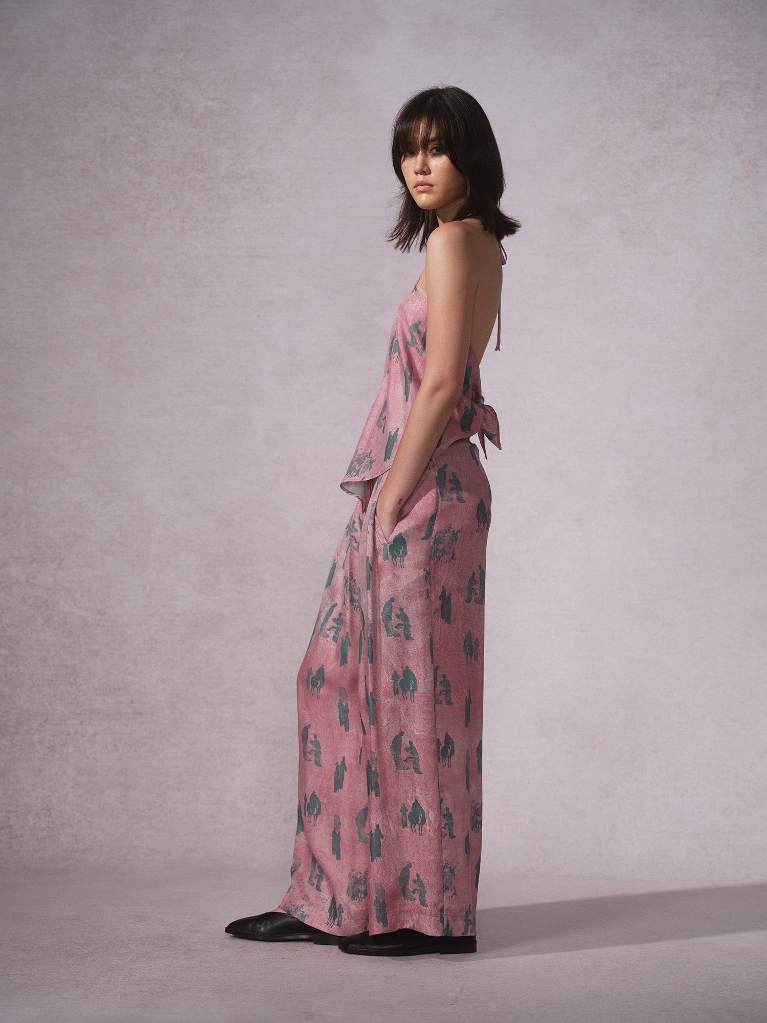 26SS 粉青铜印花铜氨挂脖抹胸3