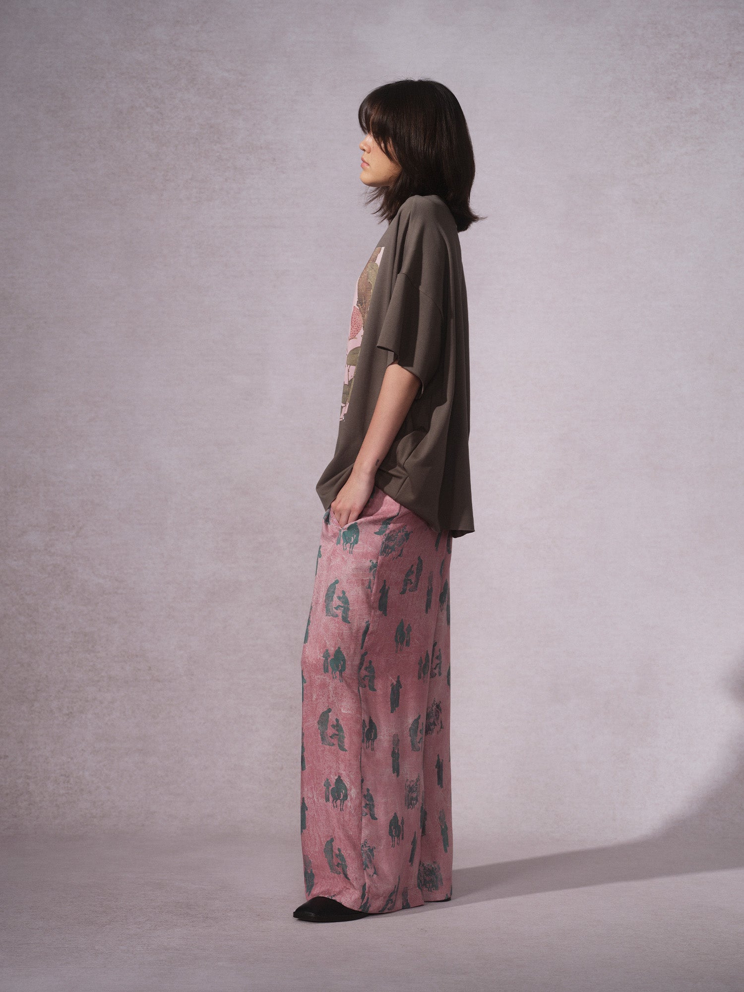 26SS 粉荔枝印花T恤2