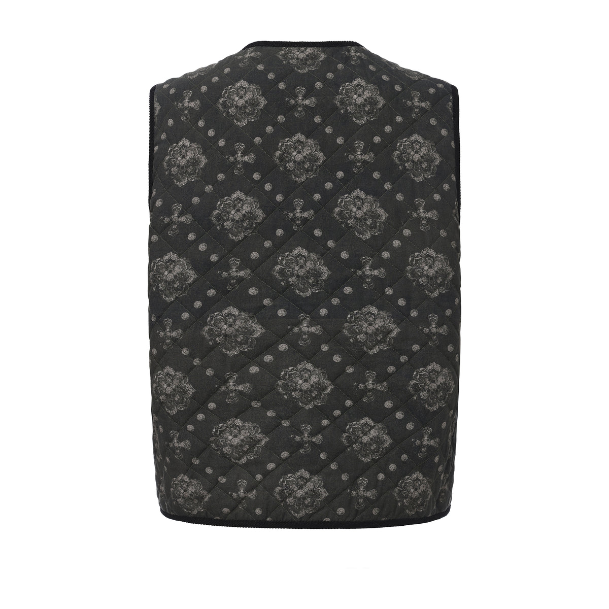 Reversible Printed Quilted Vest