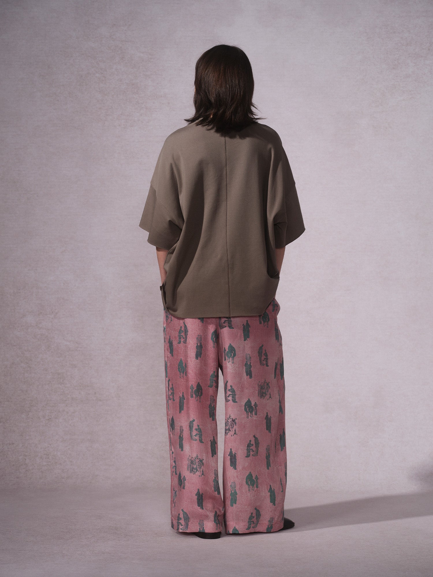 26SS 粉莲花印花T恤3