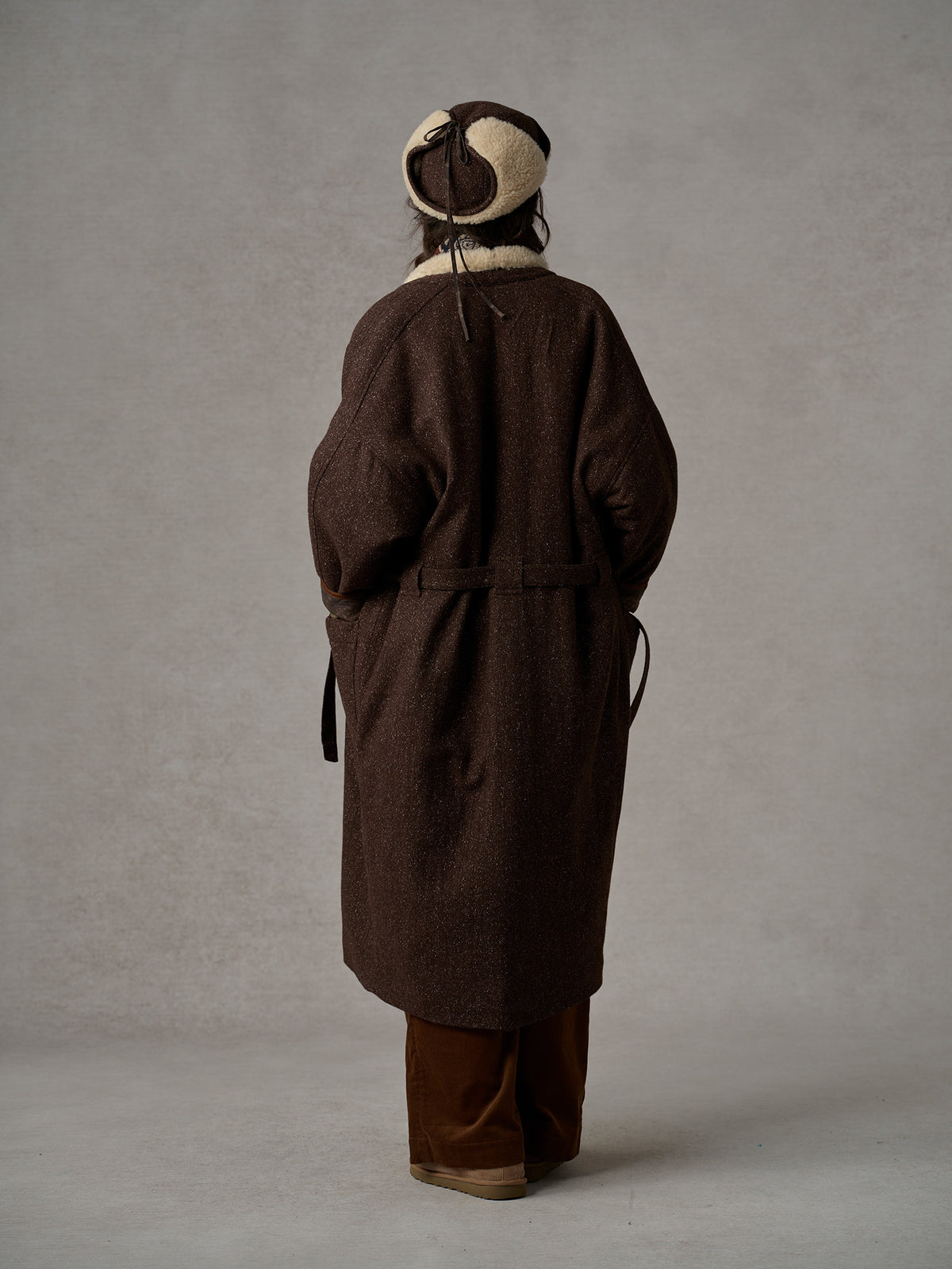 Reversible Wool Quilted Long Coat