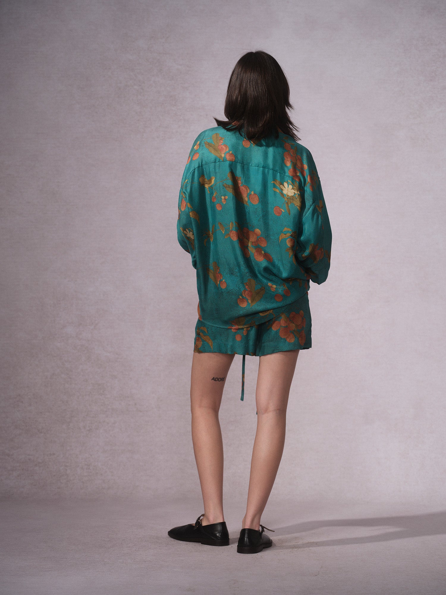 26SS 青荔枝印花铜氨长袖衬衫短裤3