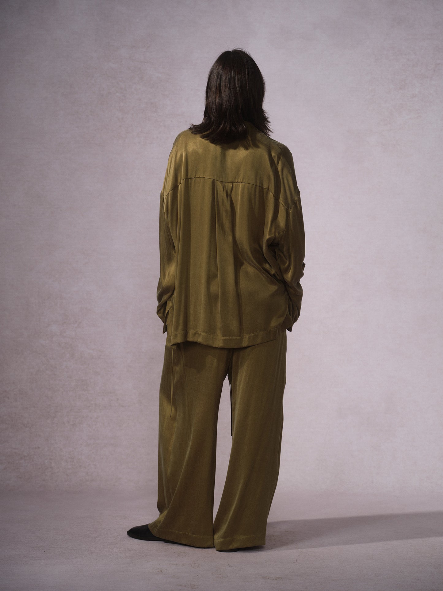 26SS 橄榄绿铜氨棉道袍4