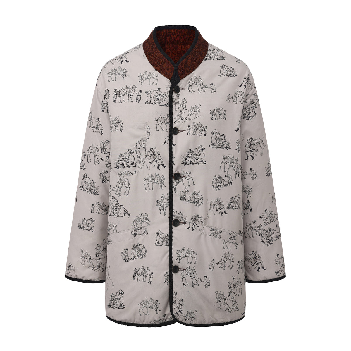Reversible Printed Quilted Jacket 