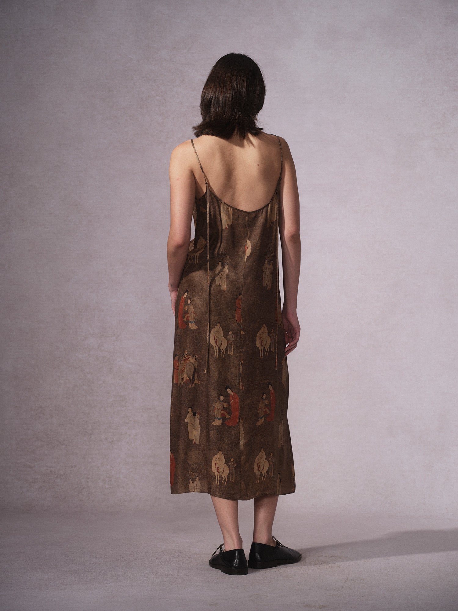 26SS 古铜人印花铜氨连衣裙4