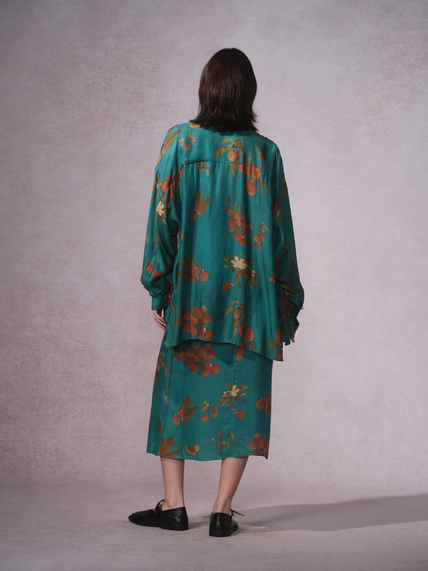 26SS 青荔枝印花铜氨道袍衬衫3