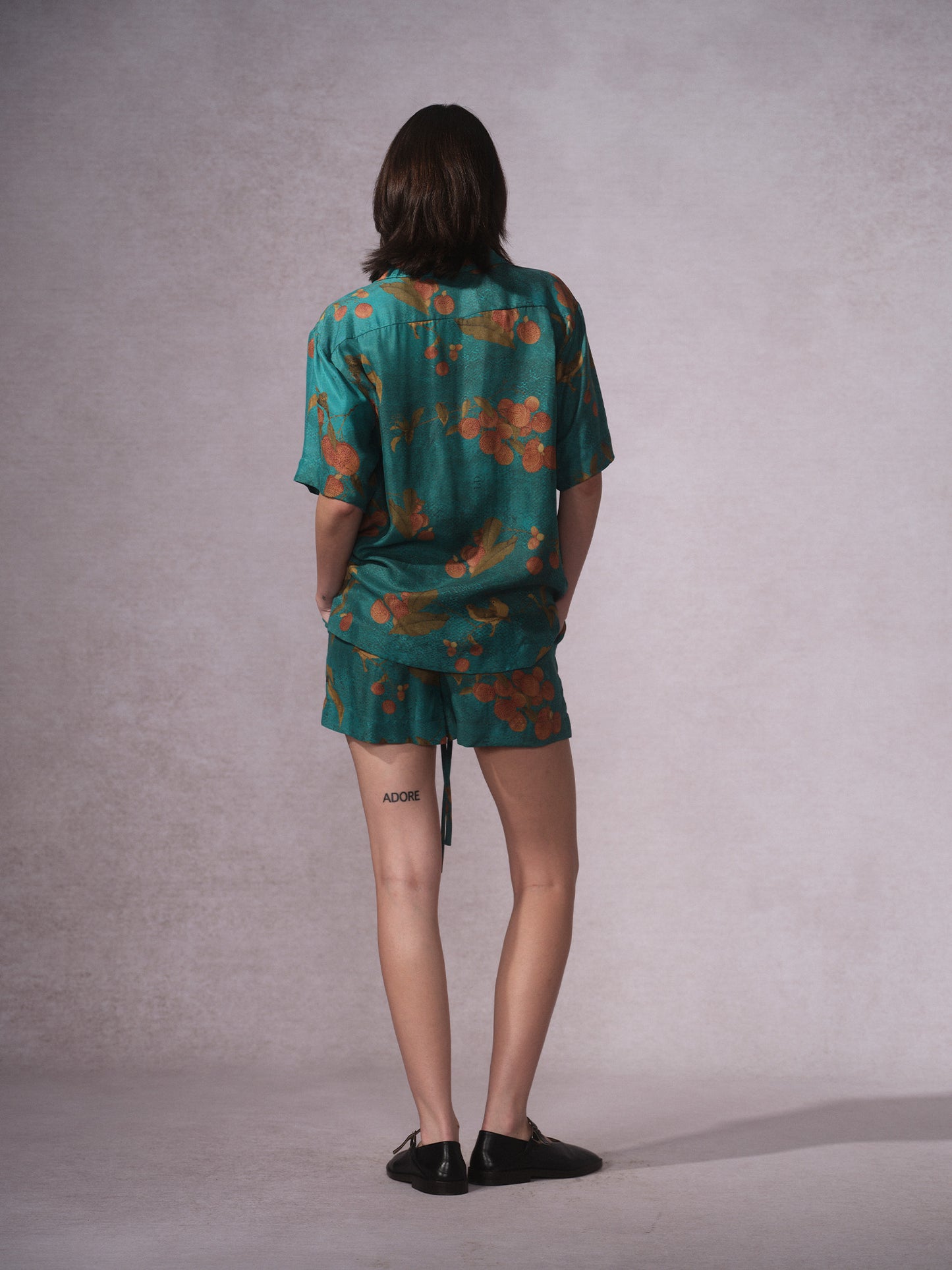 26SS 青荔枝印花铜氨短裤短袖衬衫3