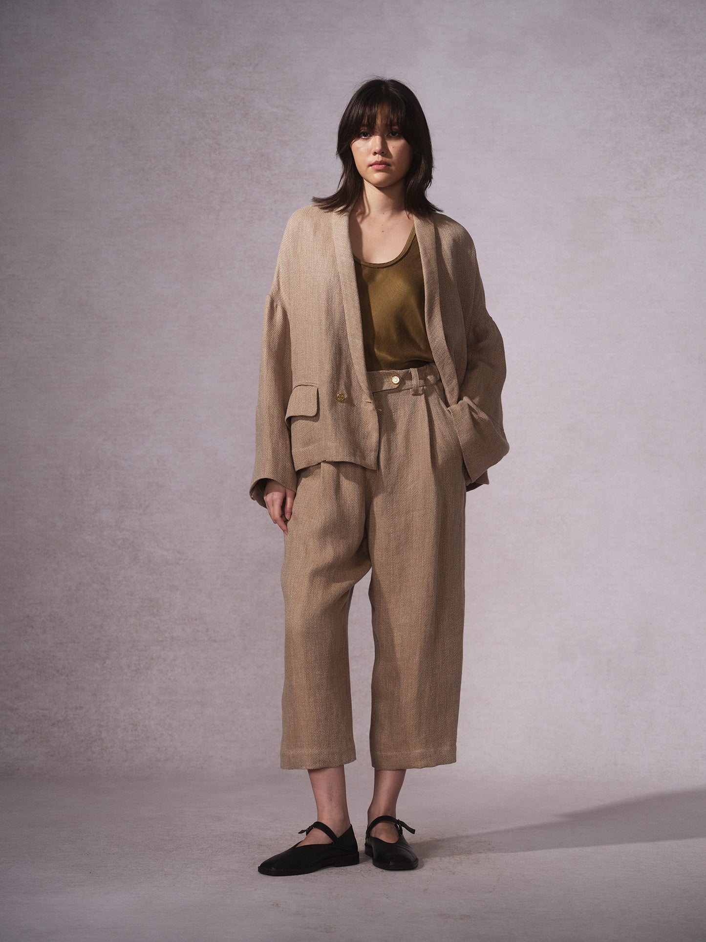 26SS 沉香黄麻西装3