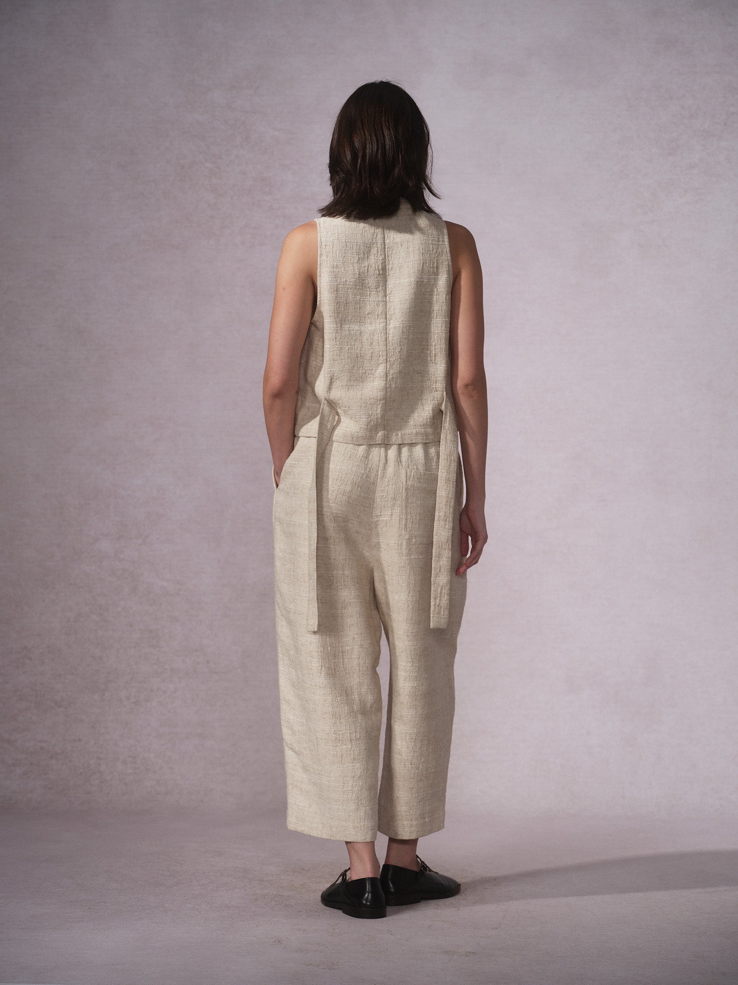 26SS 提花麻气球裤马甲4