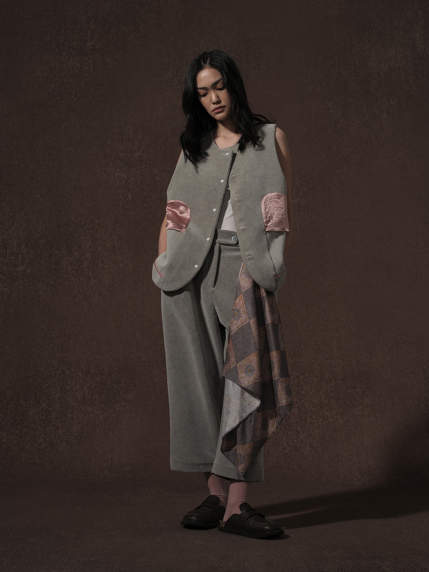 Printed Cupro Square Scarf