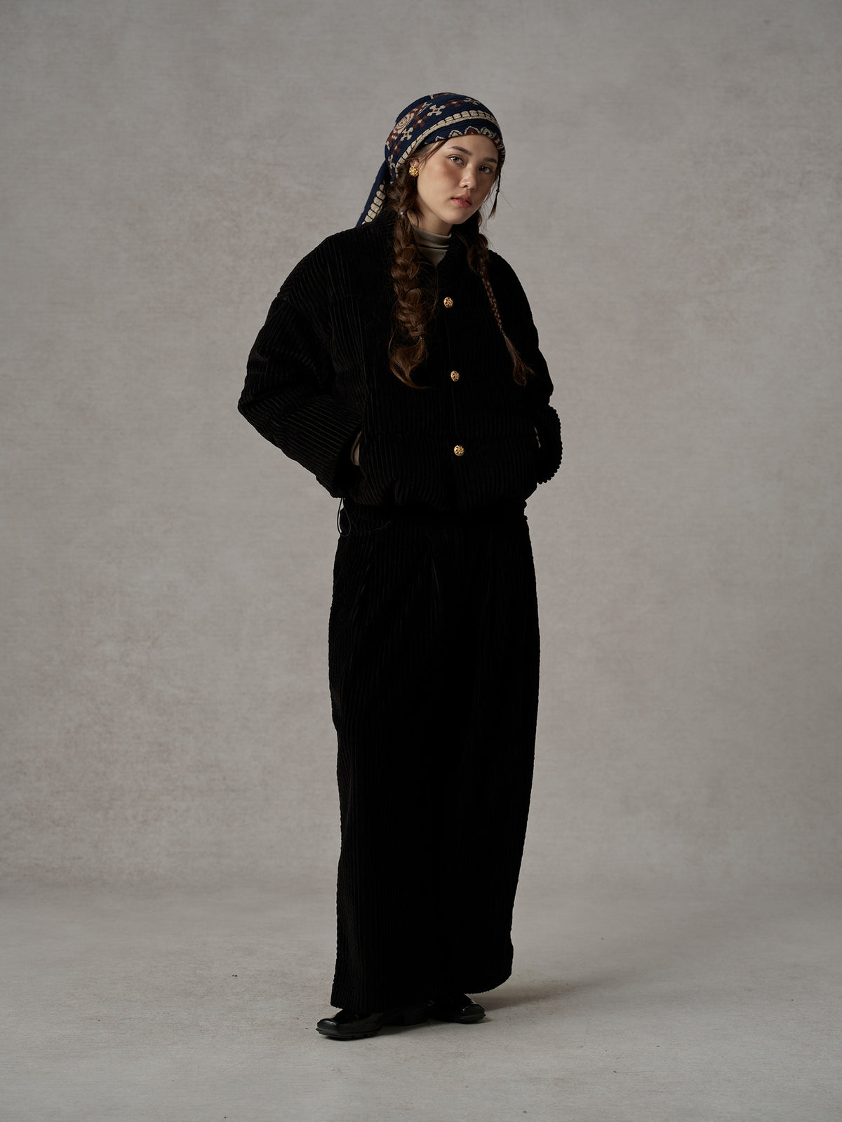 Corduroy Down Jacket