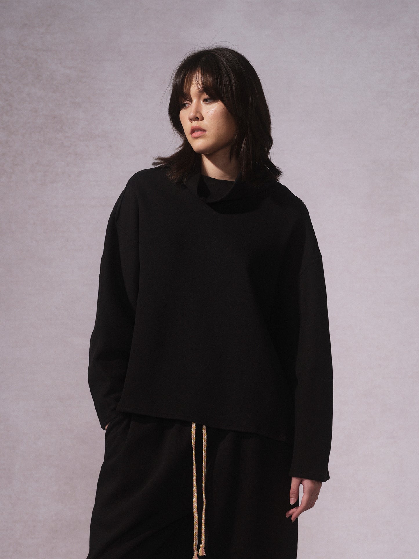 High-Neck Sweatshirt