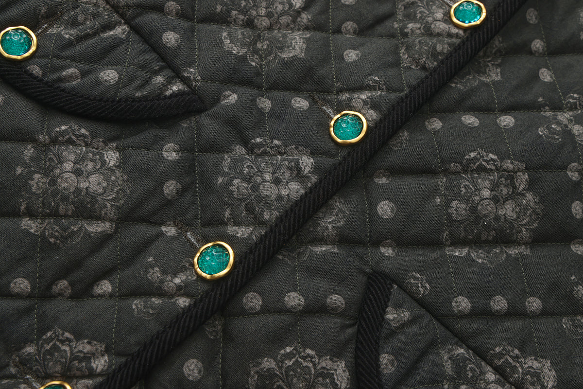 Reversible Printed Quilted Vest