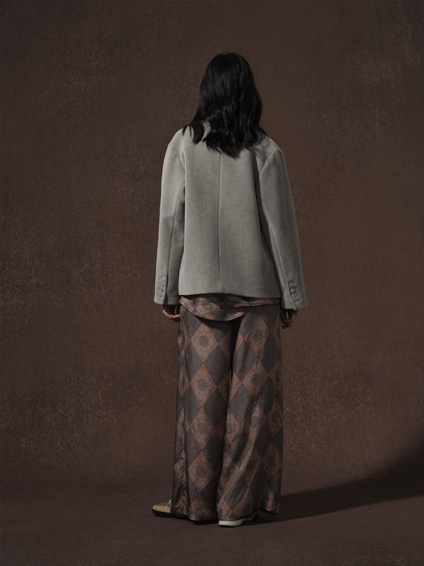 Printed Cupro Trousers