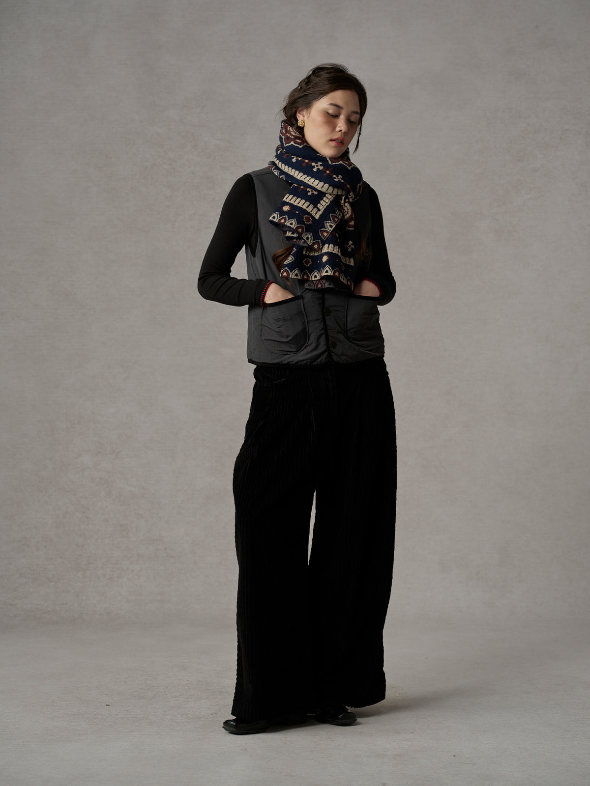 Reversible Printed Quilted Vest
