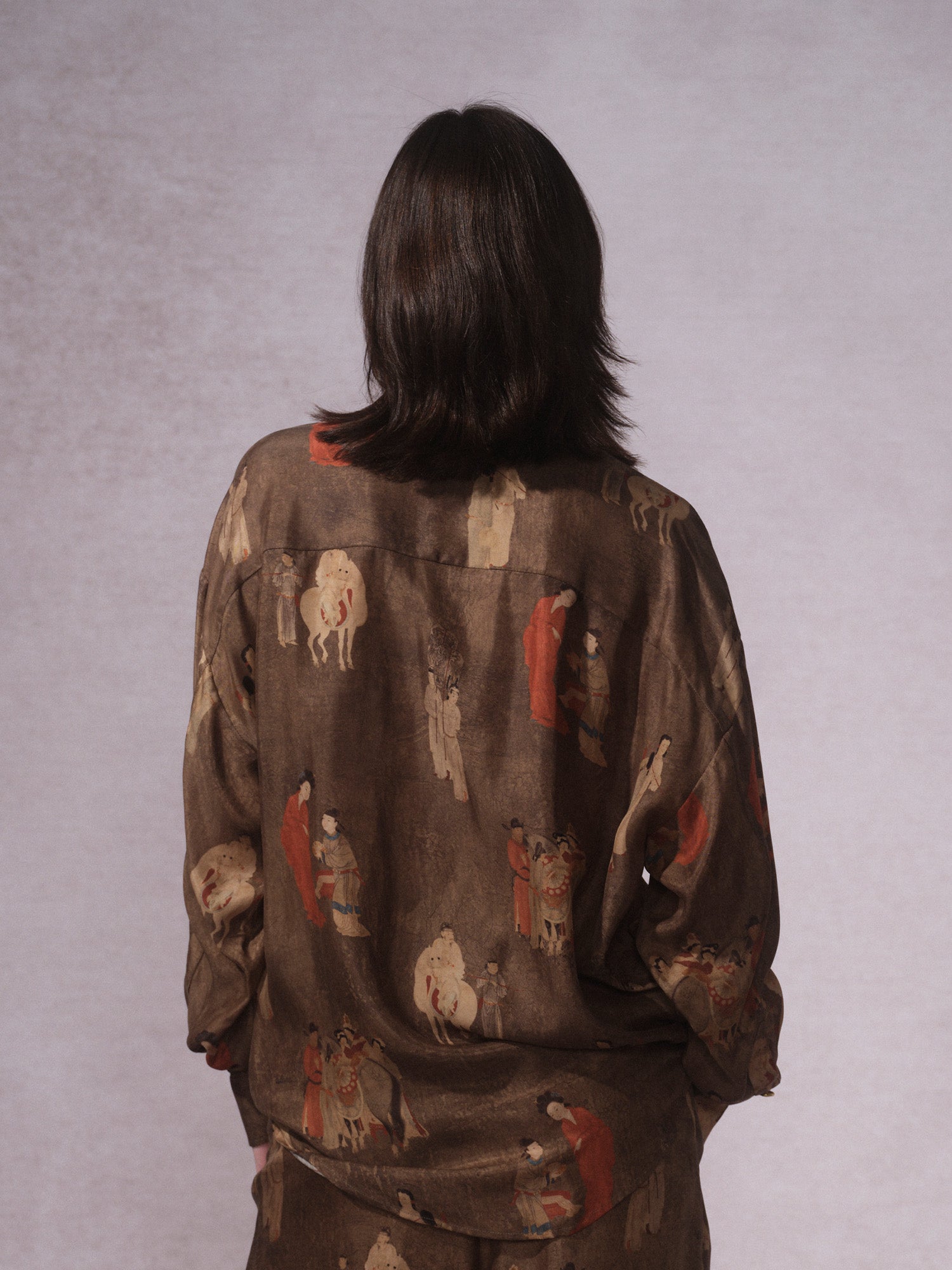 26SS 古铜人印花铜氨衬衫1