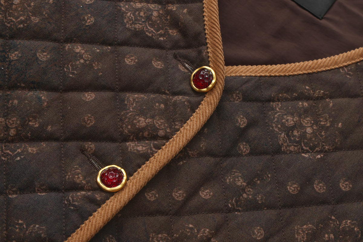 Reversible Printed Quilted Jacket 