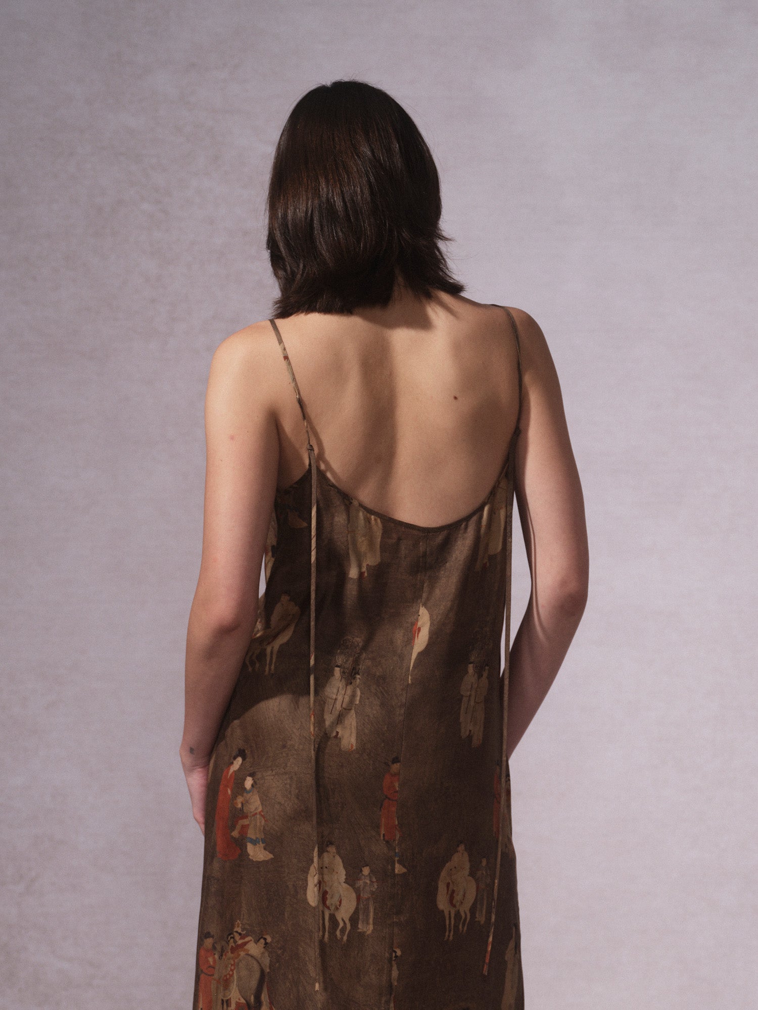 26SS 古铜人印花铜氨连衣裙1