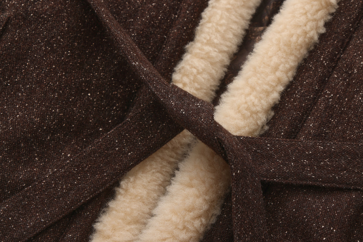 Reversible Wool Quilted Long Coat