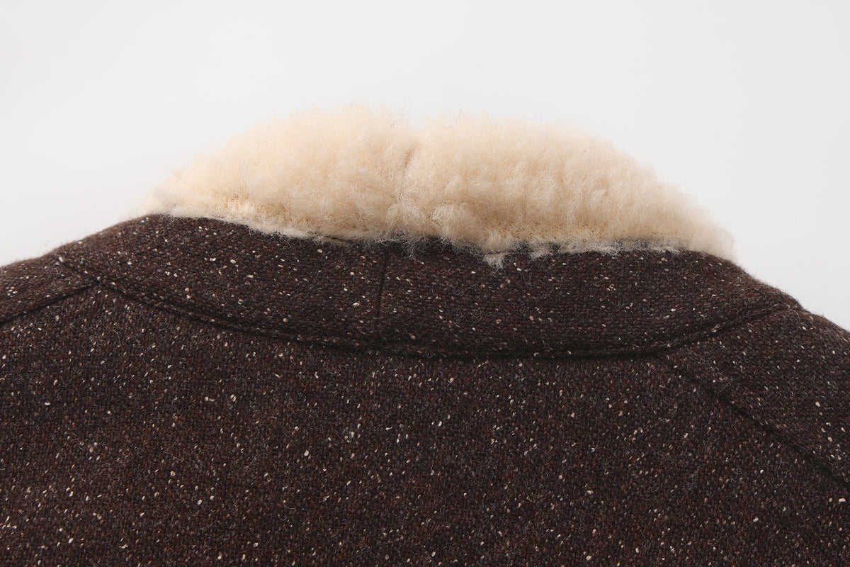Reversible Wool Quilted Long Coat