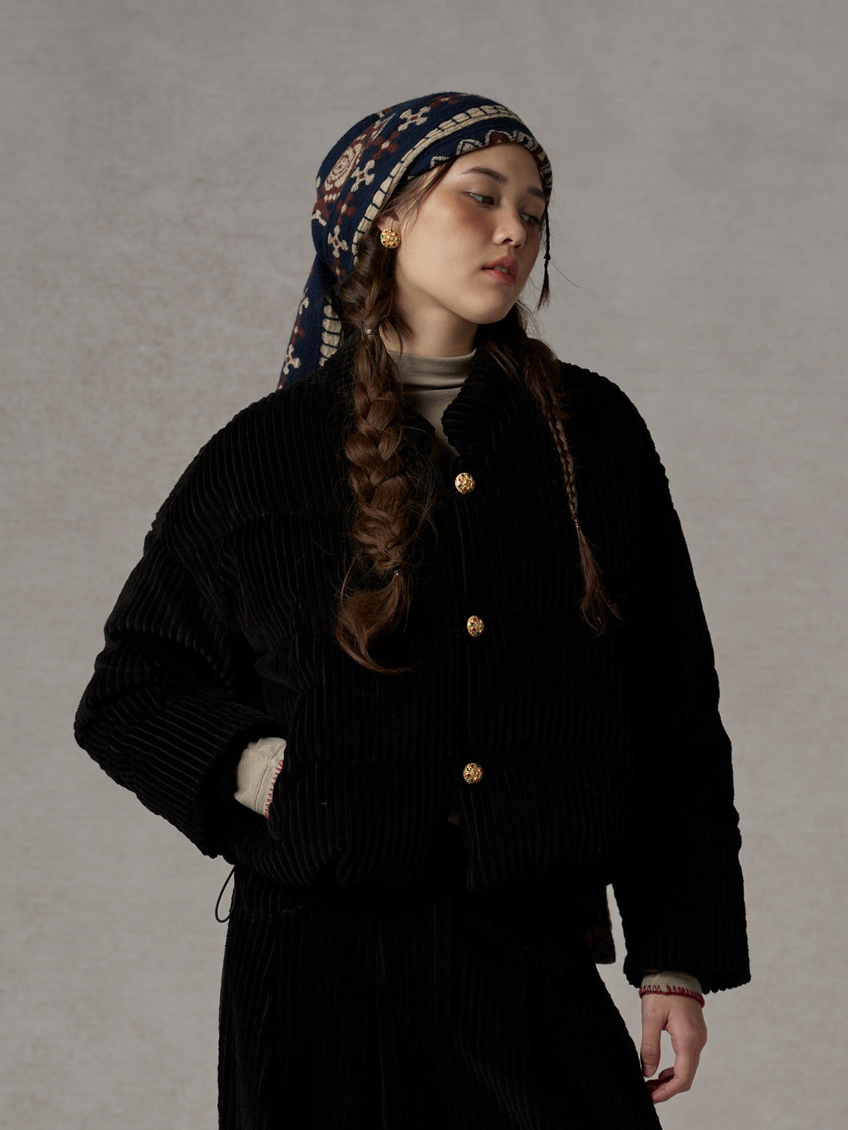 Corduroy Down Jacket