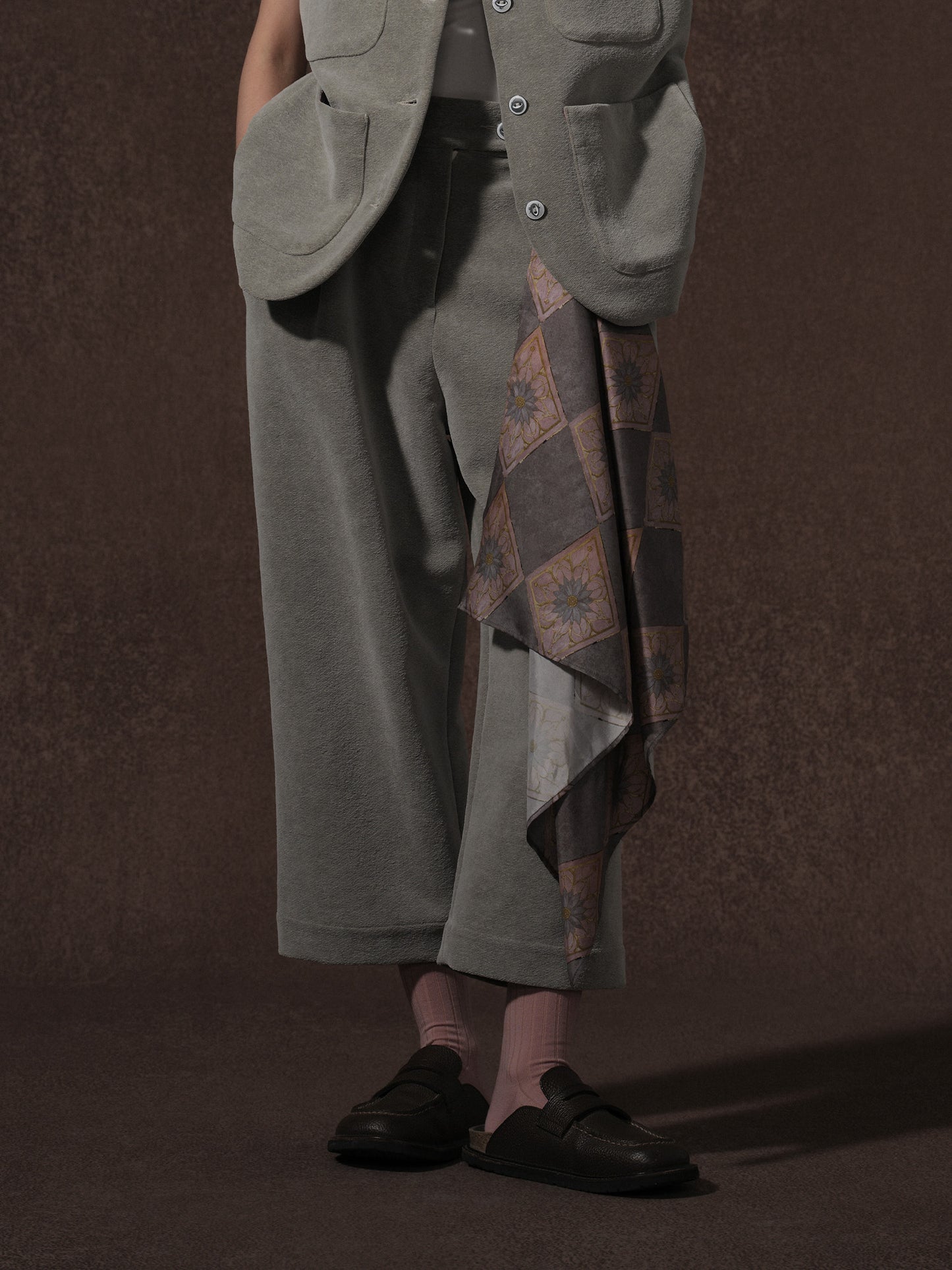 Printed Cupro Square Scarf