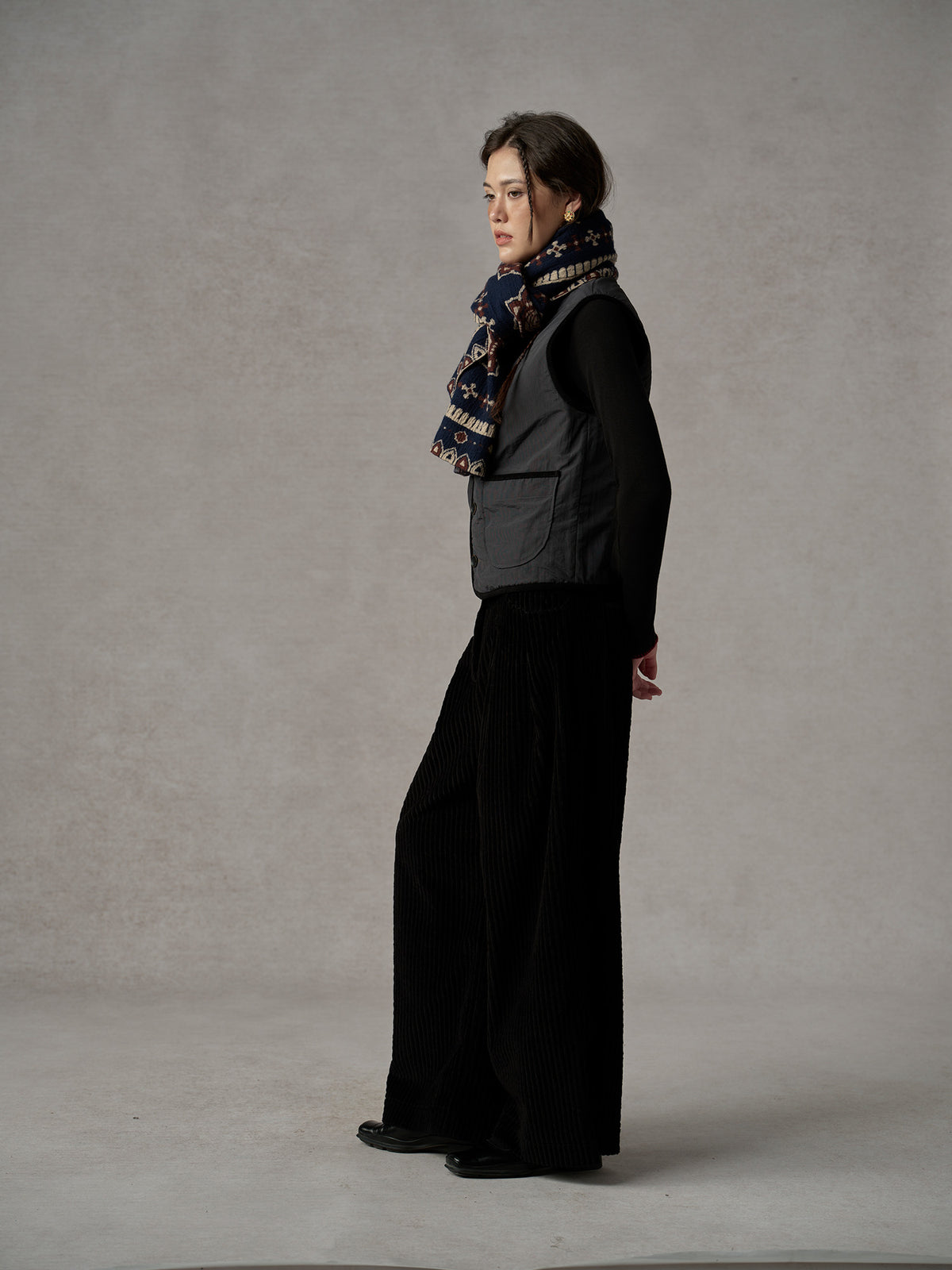 Reversible Printed Quilted Vest