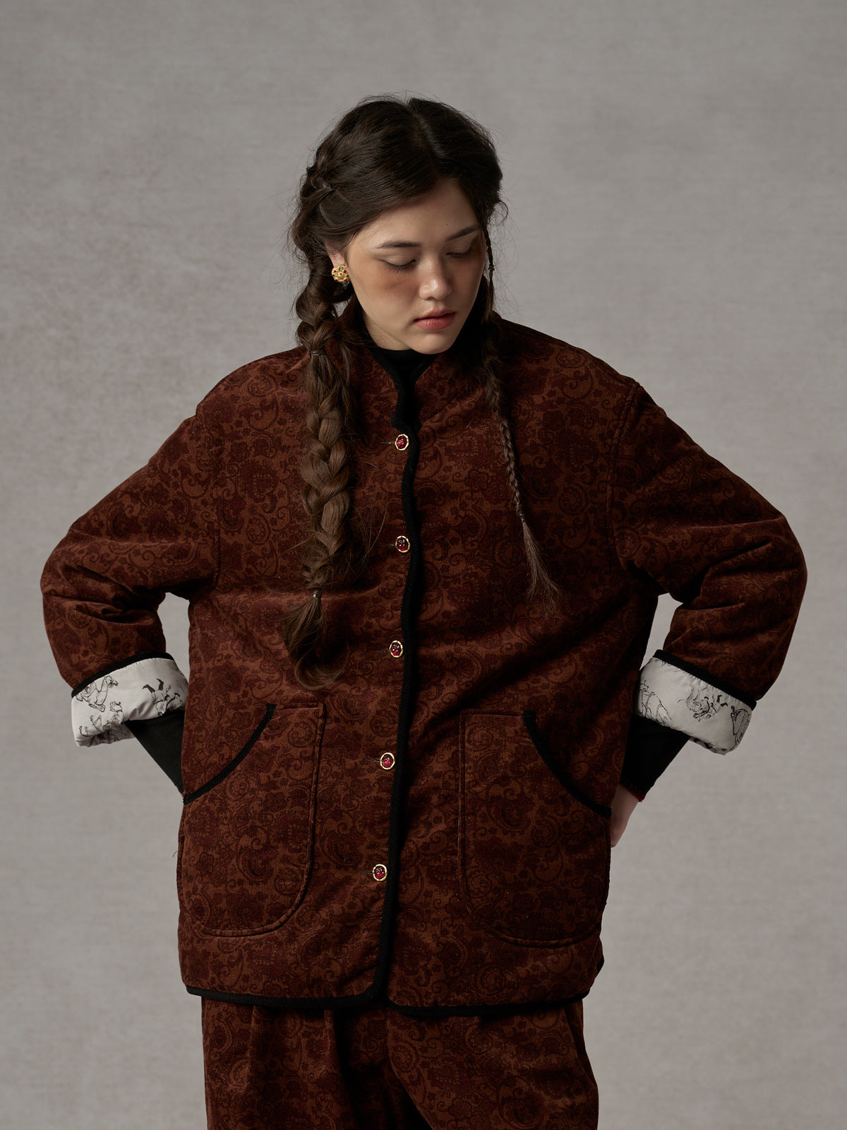 Reversible Printed Quilted Jacket 
