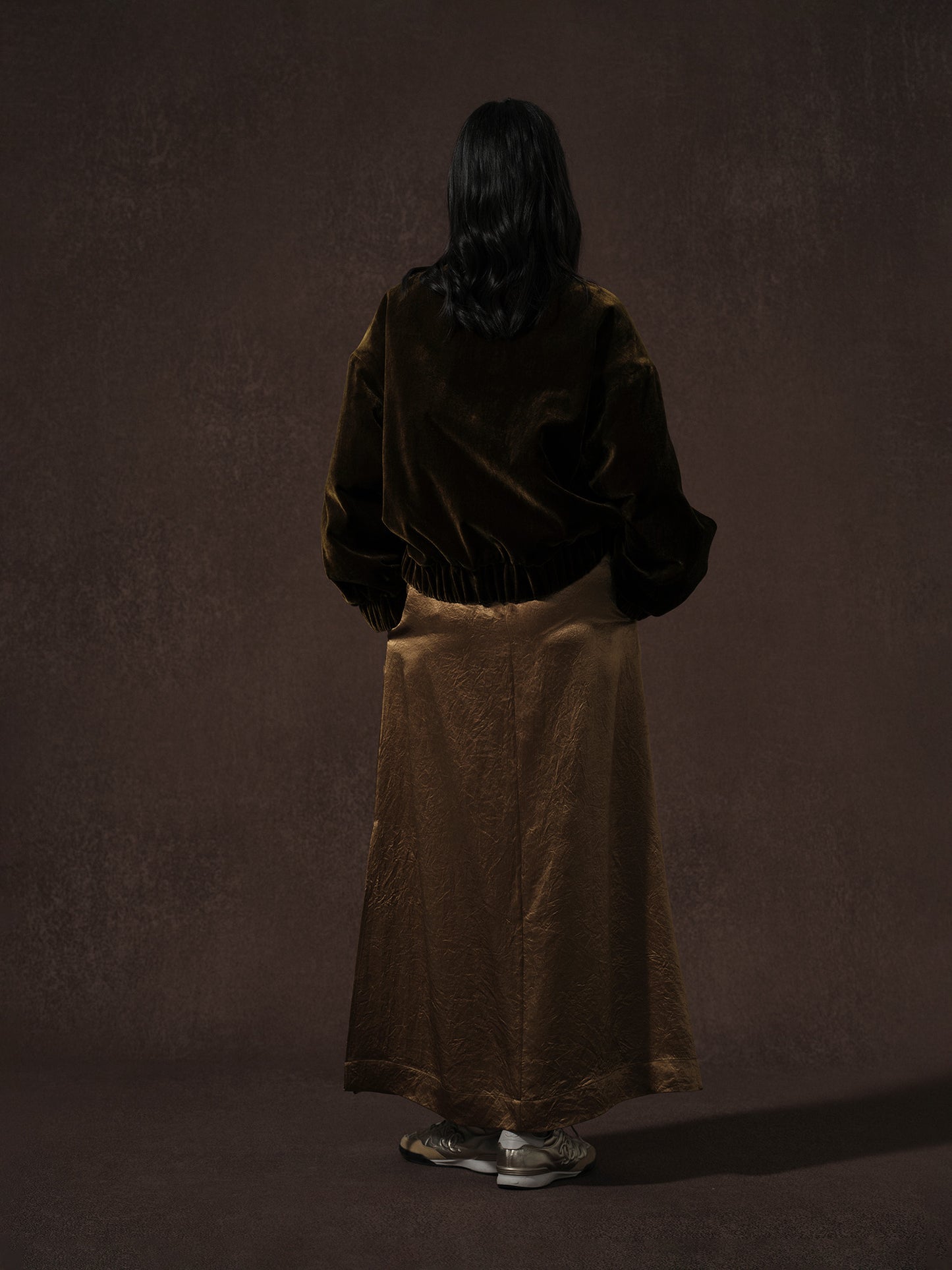 LABELDEL 25AW咖金丝绒棉服夹克4