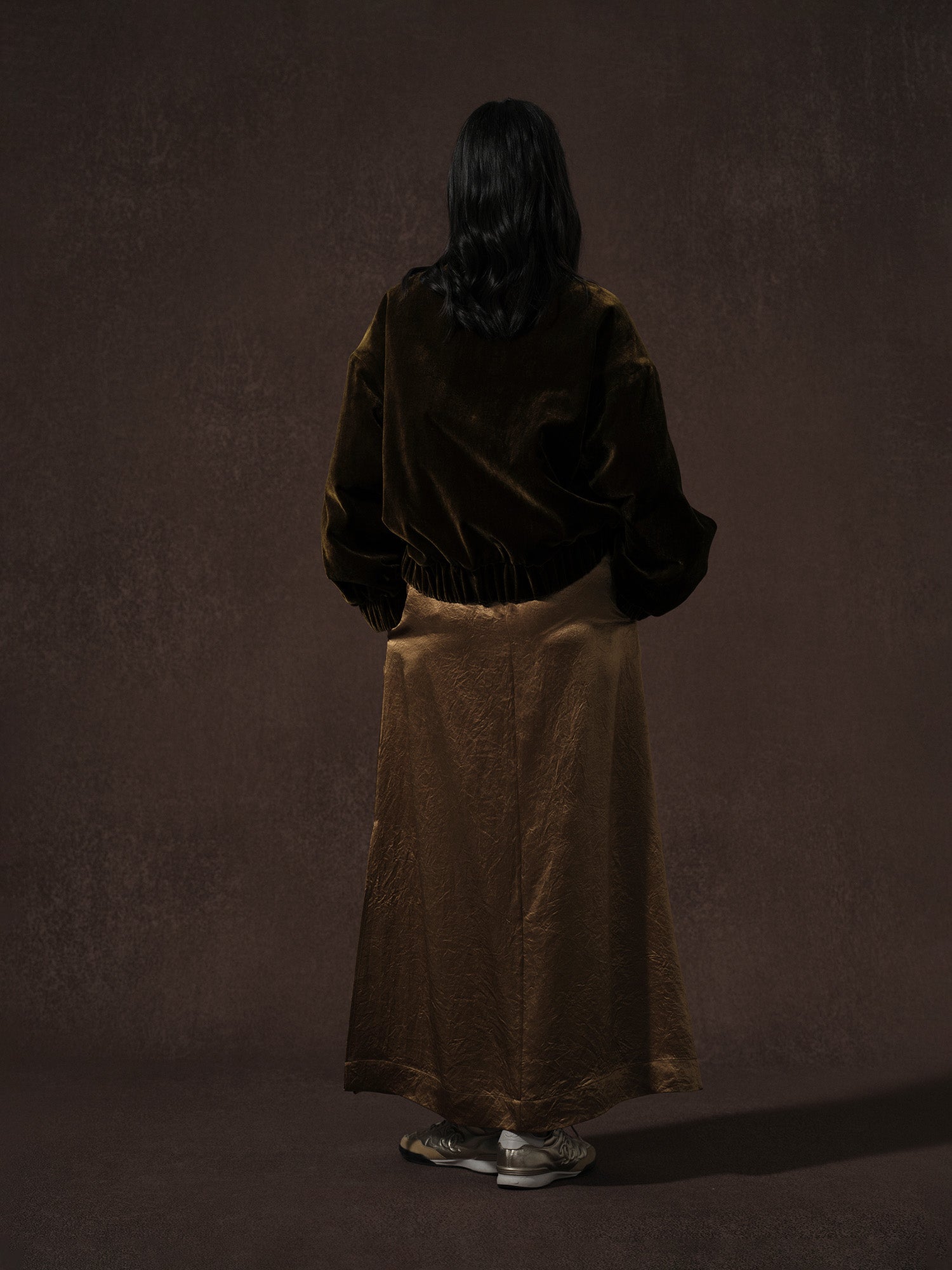 LABELDEL 25AW咖金丝绒棉服夹克4