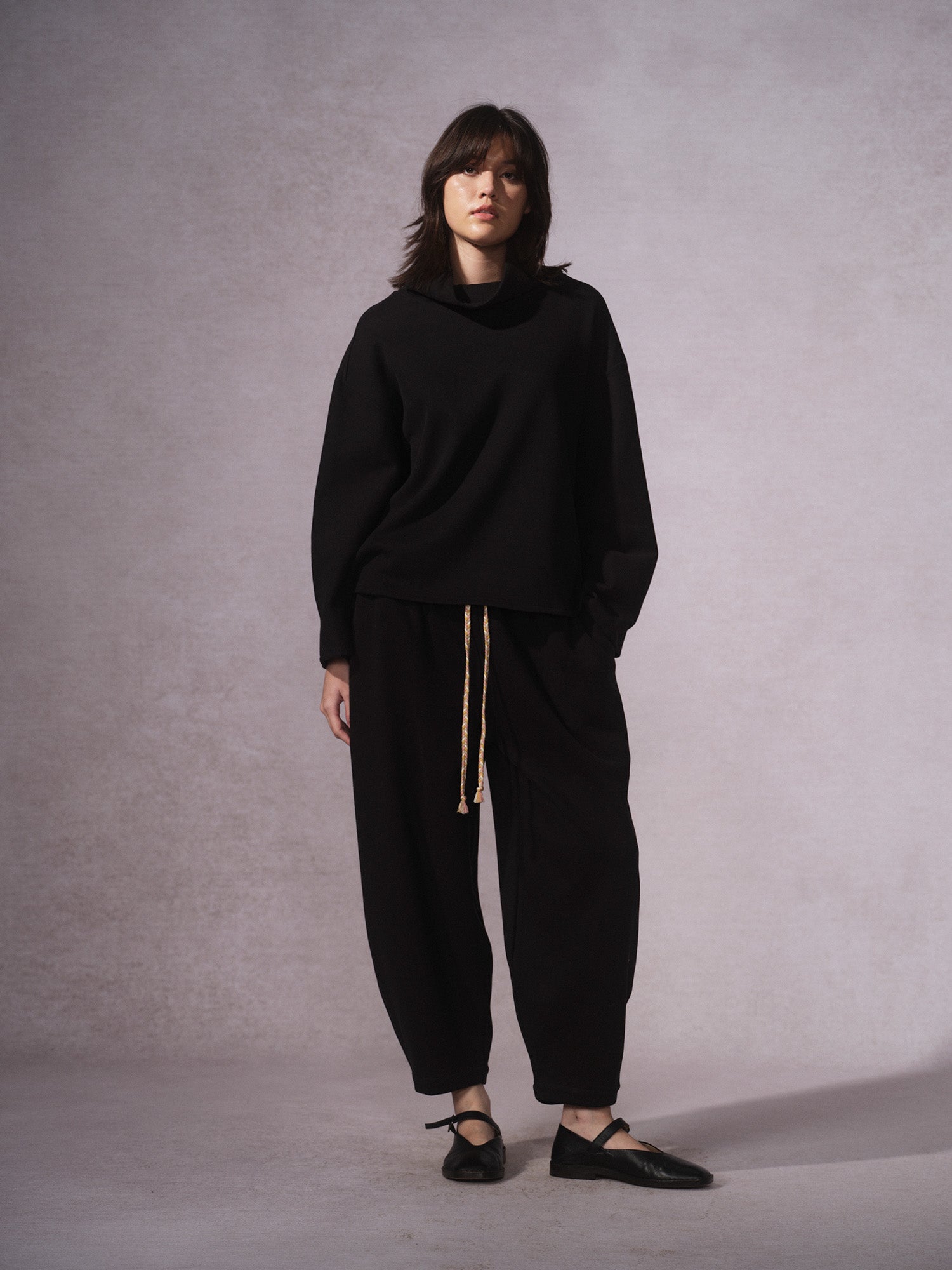 LABELDEL 25AW黑色高领卫衣 卫裤2