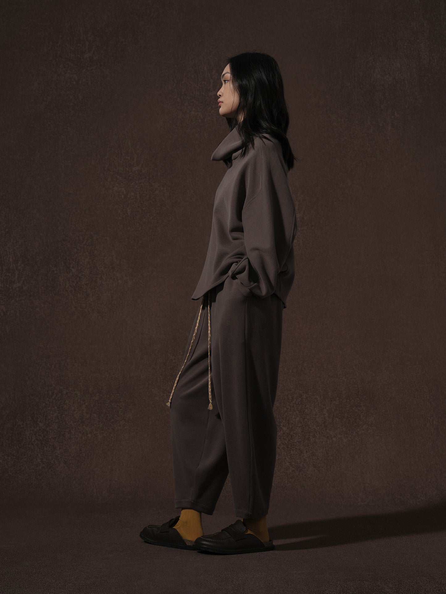 LABELDEL 25AW深灰高领卫衣 卫裤2