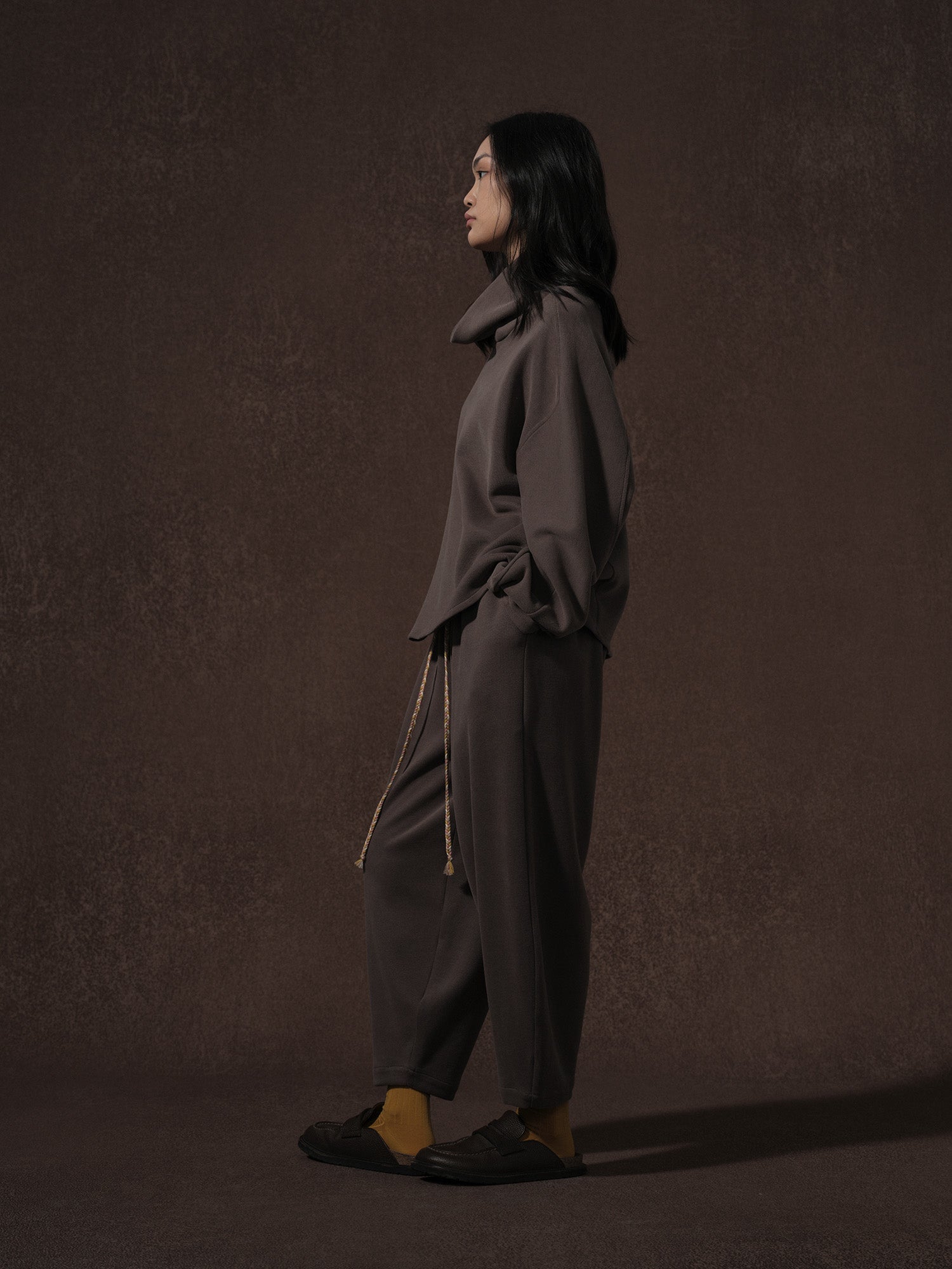 LABELDEL 25AW深灰高领卫衣 卫裤2